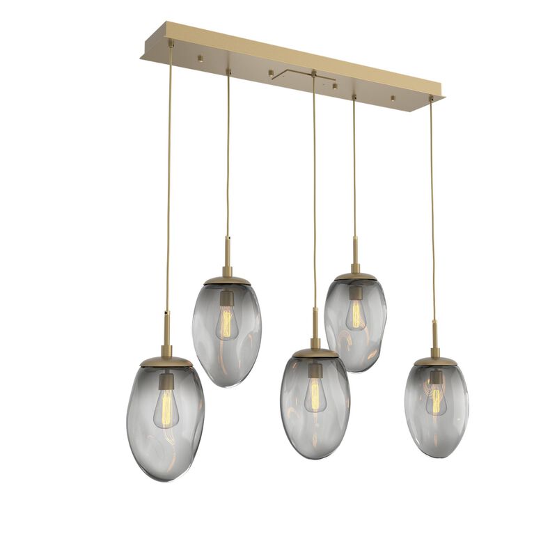 Levi Wilson Nebula 39 Inch 5 Light Linear Suspension Light by Hammerton Studio