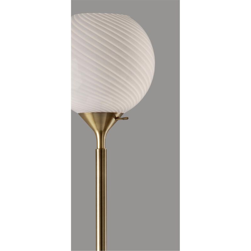 Swirl 74 Inch Torchiere Lamp by Adesso
