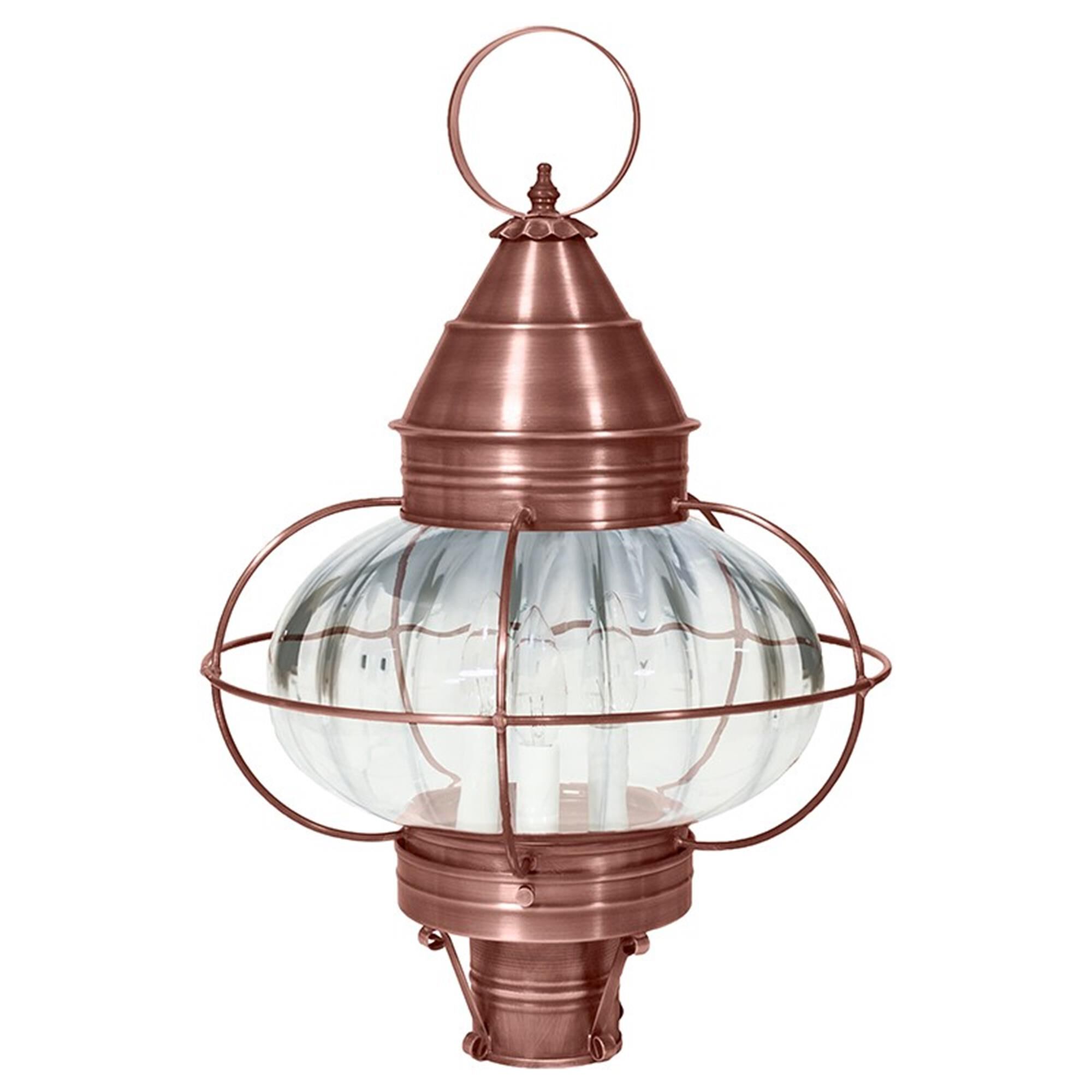 Onion 22 Inch 3 Light Outdoor Post Lamp,