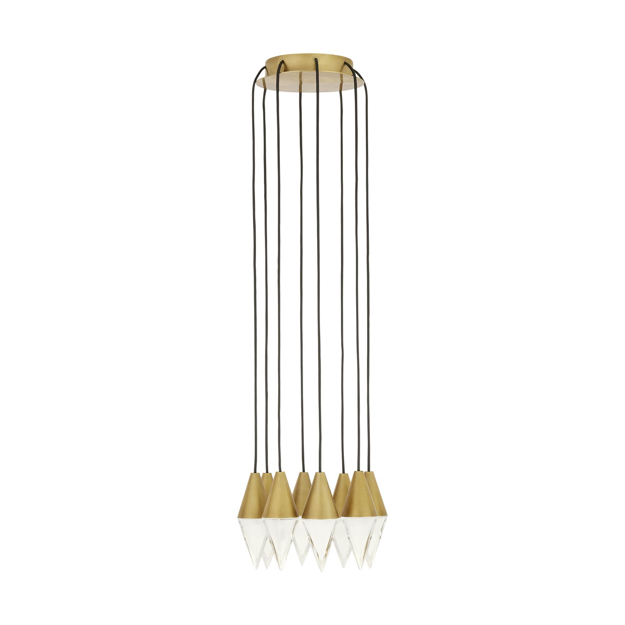Sean Lavin Turret 10 Inch 8 Light LED Mini Chandelier by Visual Comfort Modern Collection