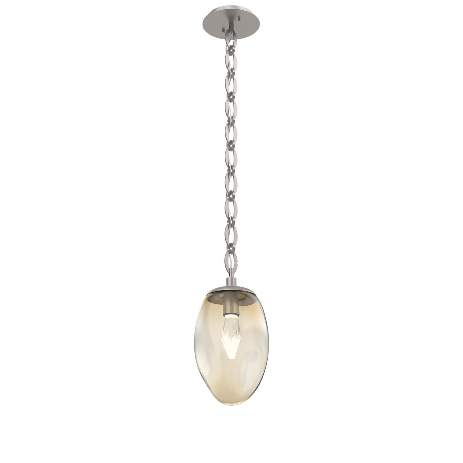 Shown in Beige Silver finish and Amber with Large Cystal glass