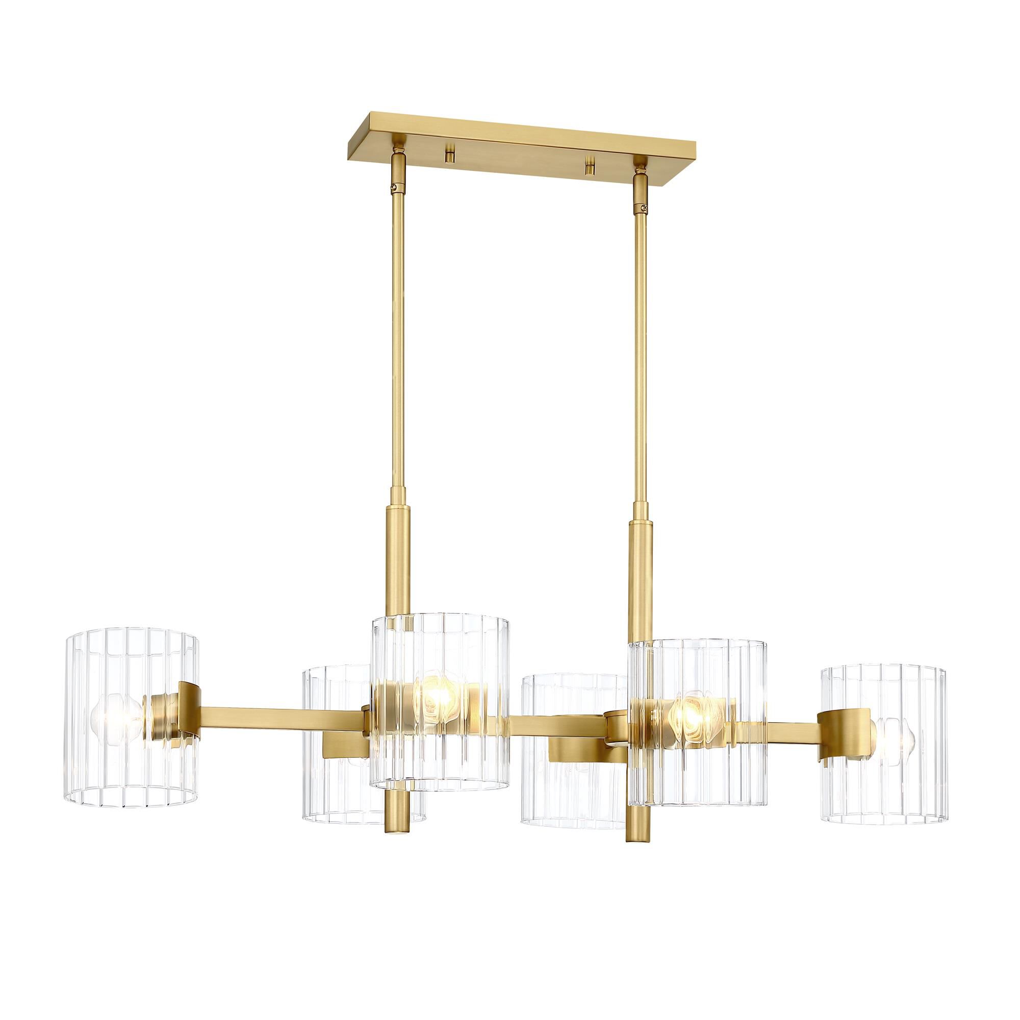 Aries 36 Inch 6 Light Linear Suspension Light by Designers Fountain