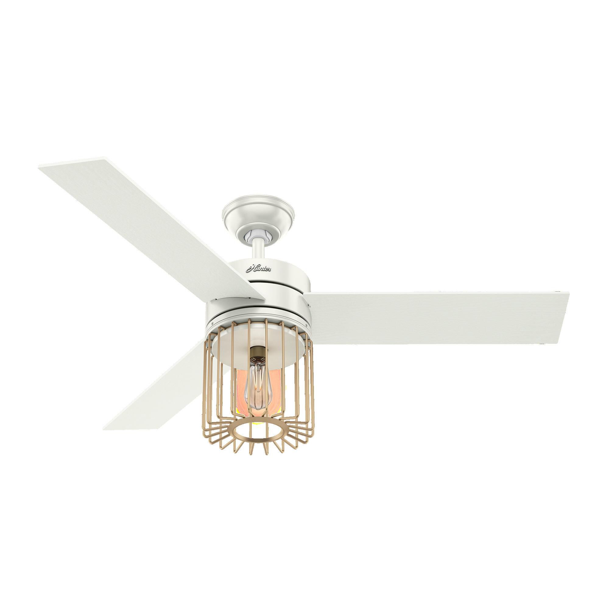 Ronan 52 Inch Ceiling Fan with Light Kit by Hunter Fan
