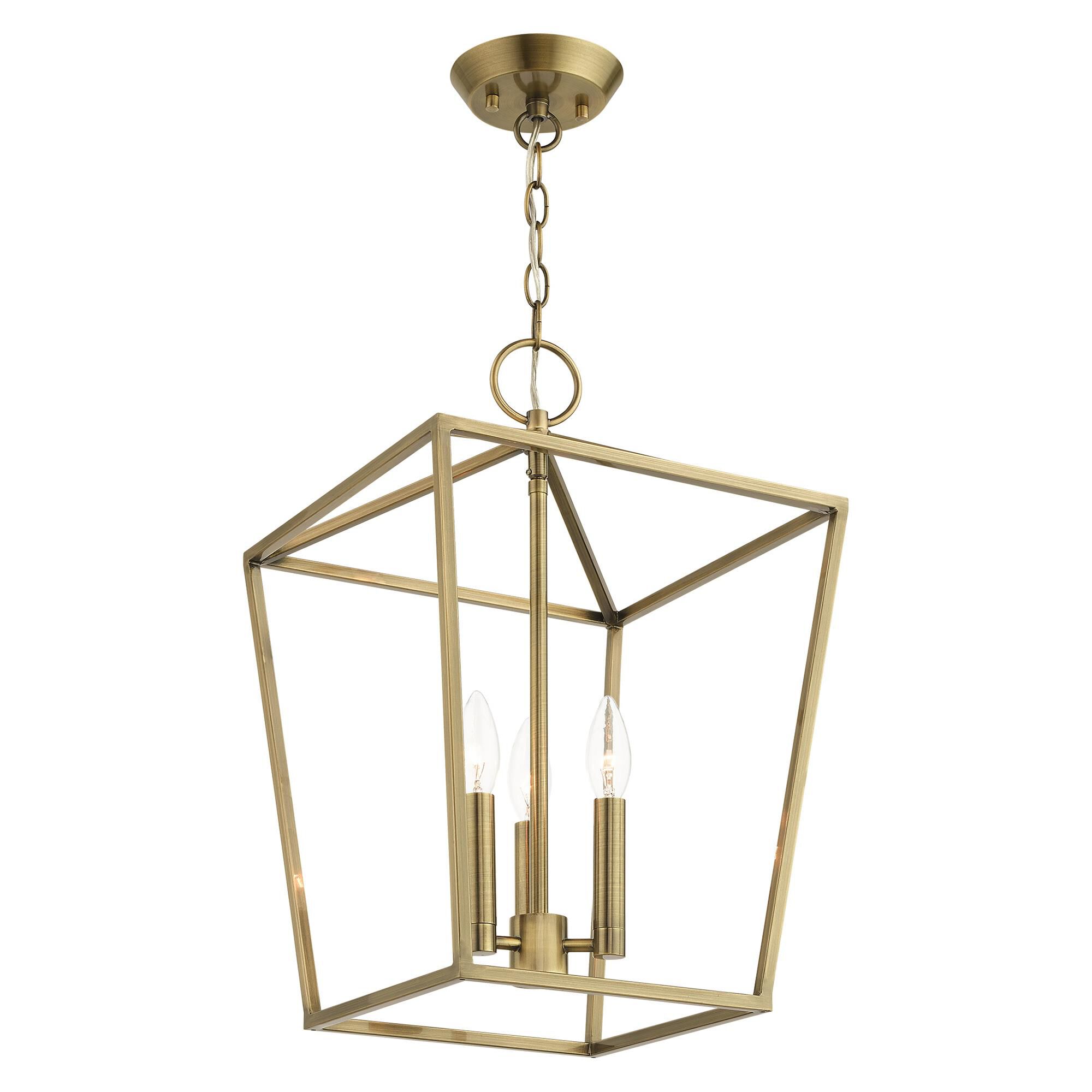 Devone 12 Inch Cage Pendant by Livex Lighting