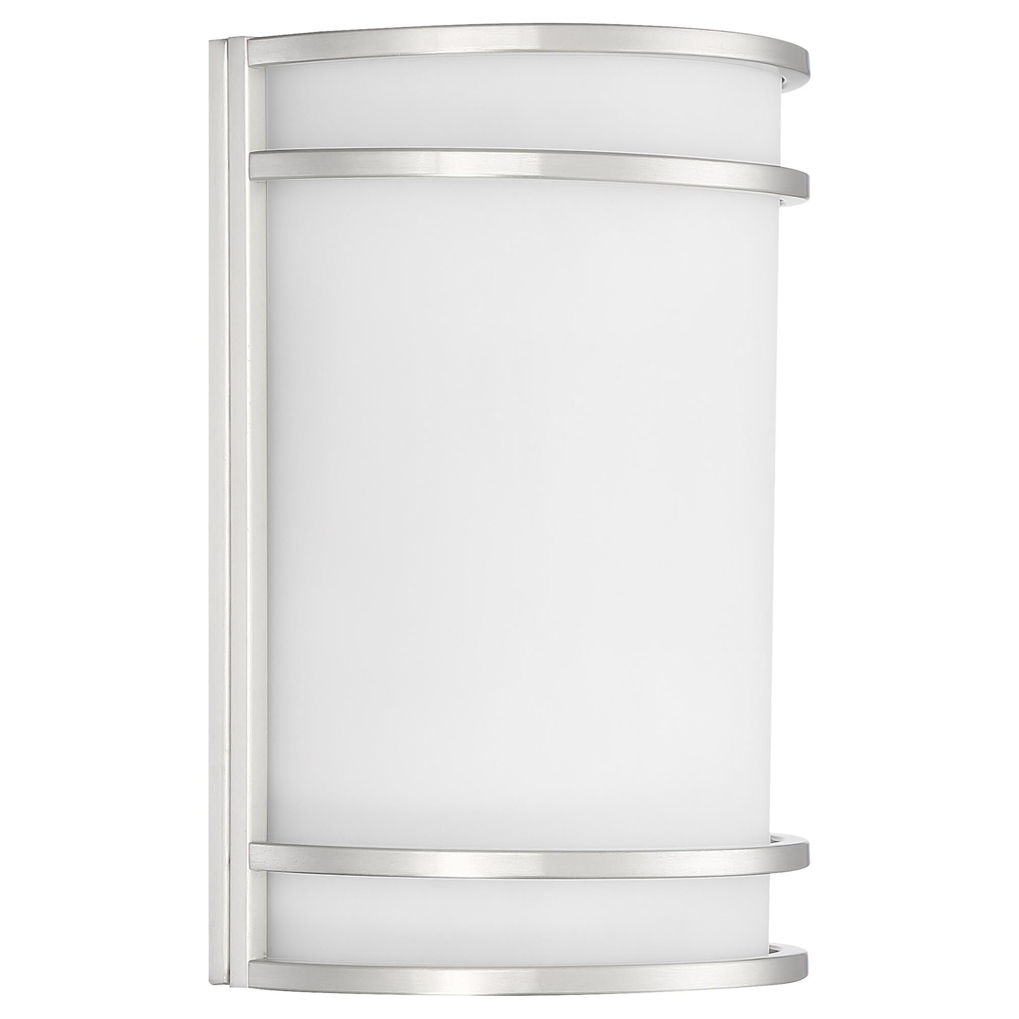 Shown in Brushed Steel finish and Frosted glass