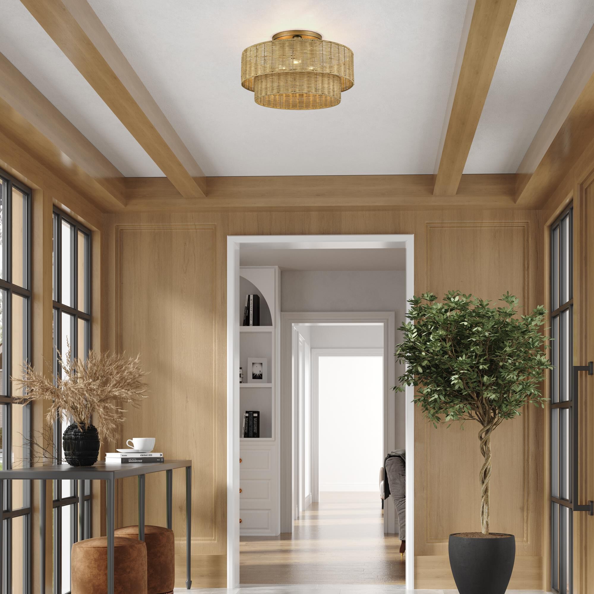 Weavington 18 Inch Semi Flush Mount by Livex Lighting