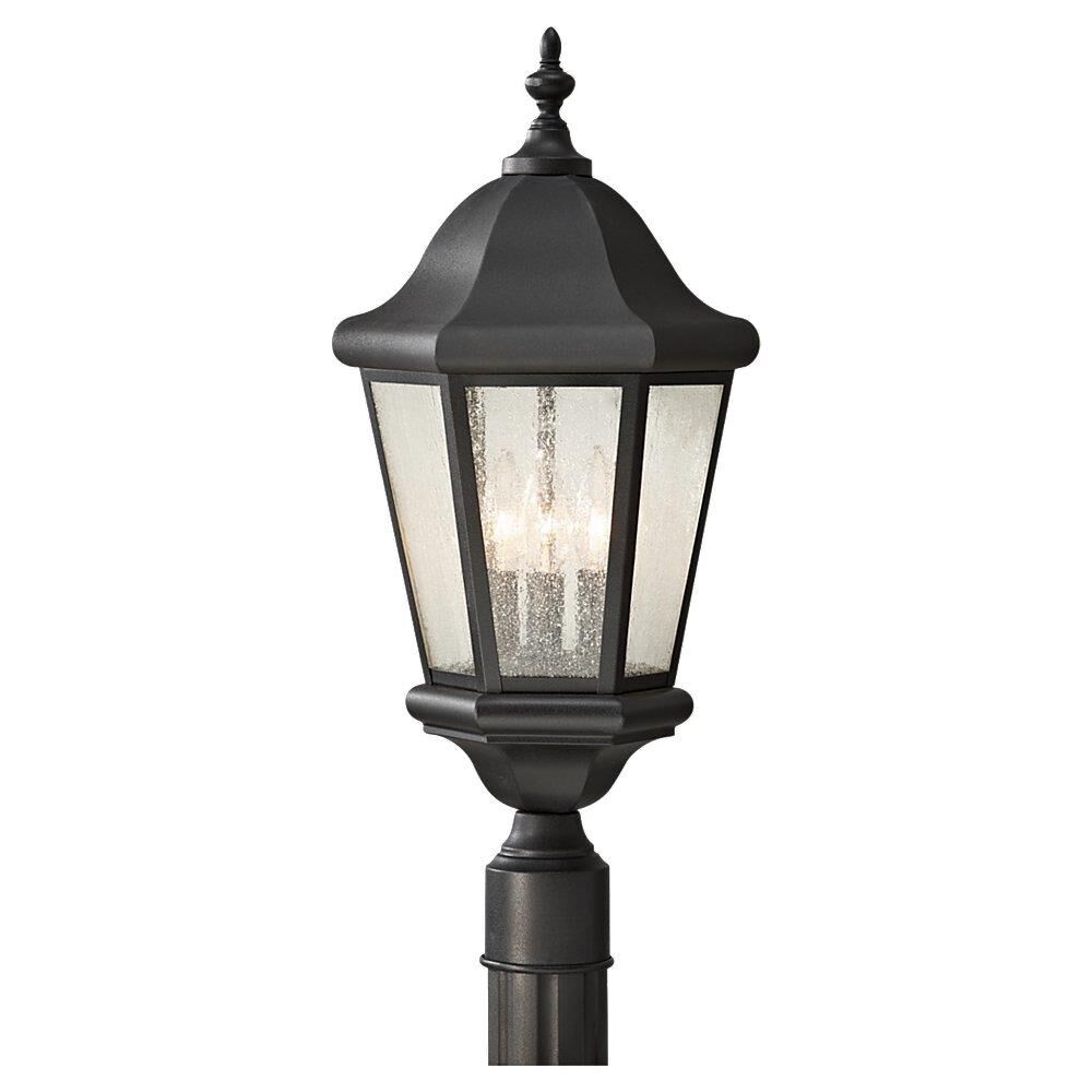 Martinsville 22 Inch Tall 3 Light Outdoor Post Lamp by Generation Lighting