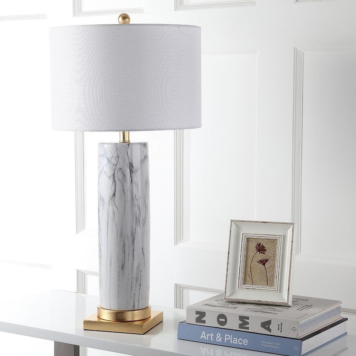 Sonia Faux Marble 31 Inch Table Lamp by Safavieh