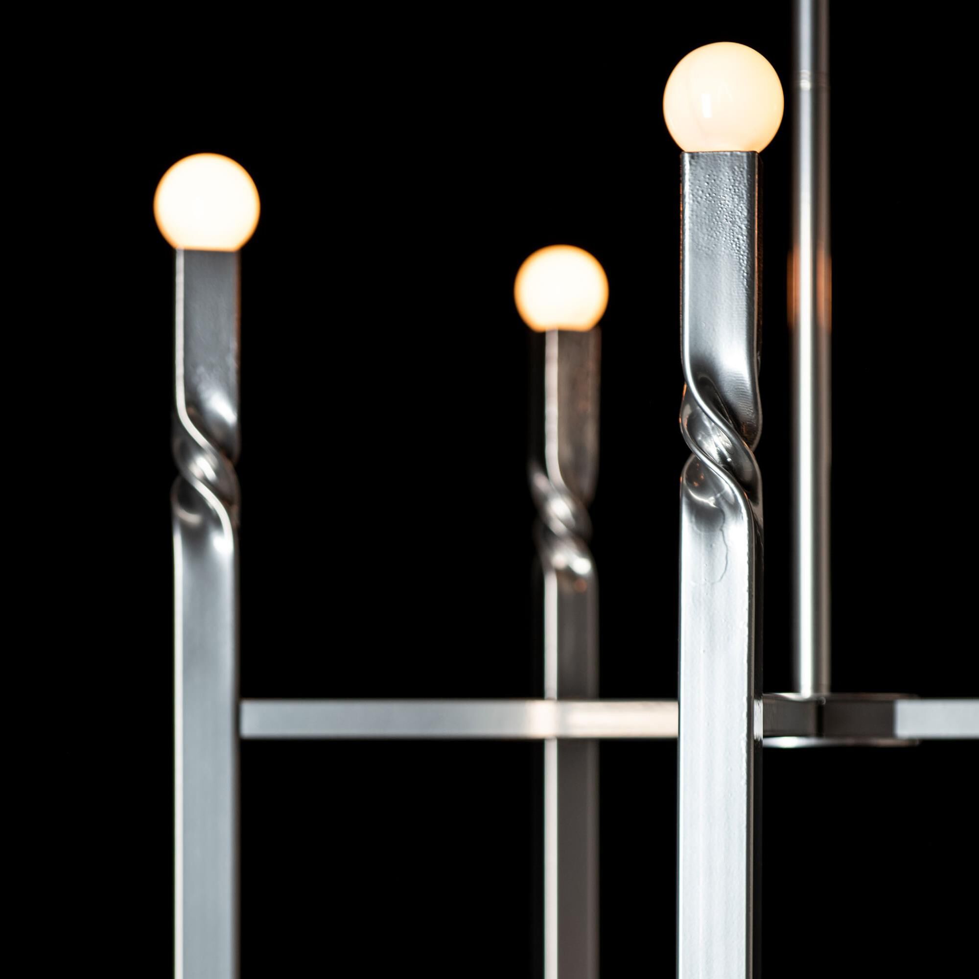 Helix 25 Inch 10 Light Chandelier by Hubbardton Forge