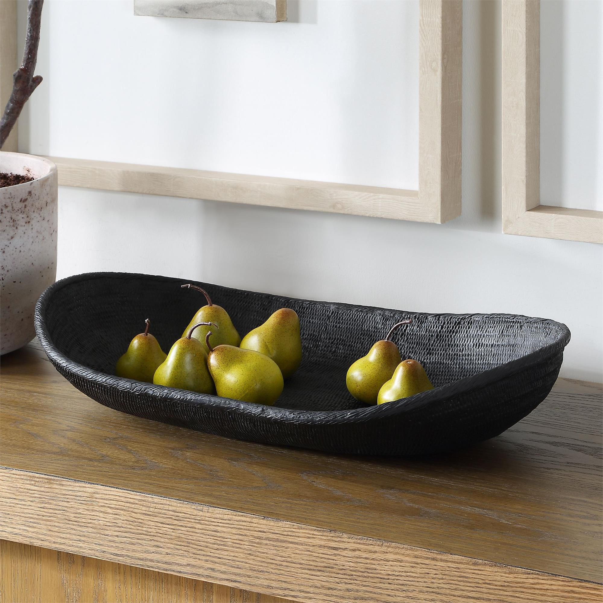 Uttermost Ember Weave Indoor-Outdoor Oblong Bowl Bowl by Uttermost