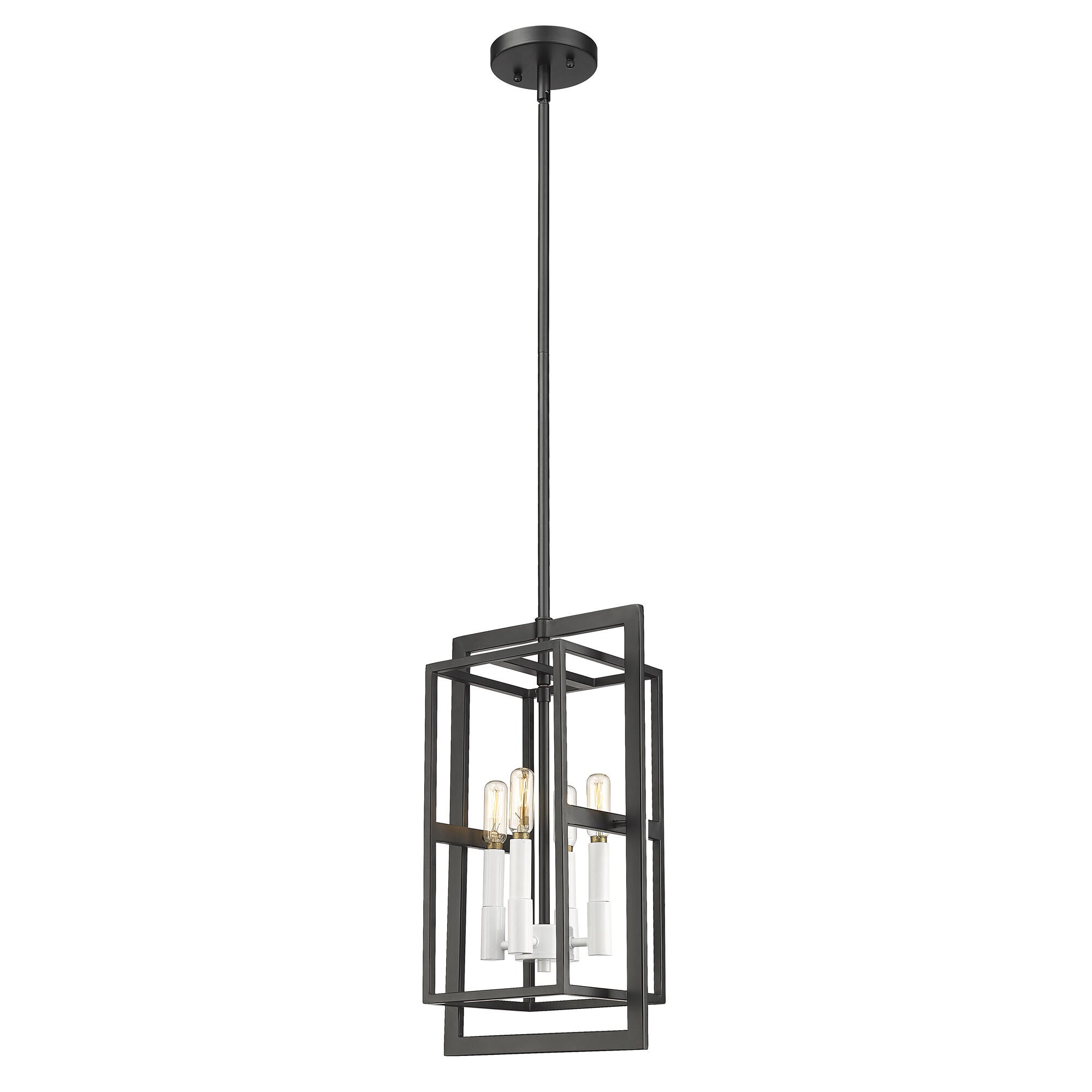 Shown in Black With White Candle Sleeves finish