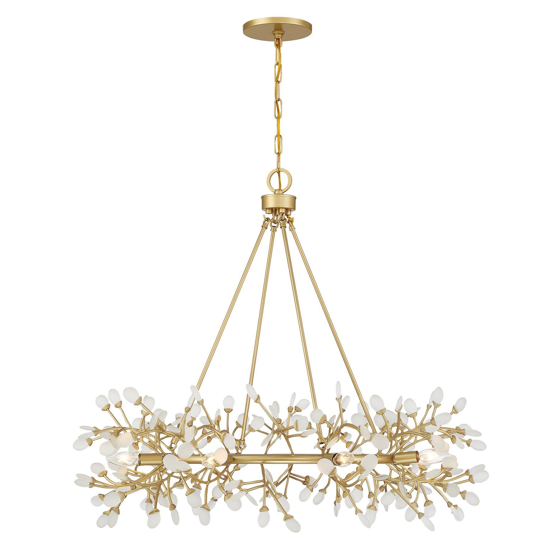 Shown in Spun Gold finish and Sea glass and Frosted shade
