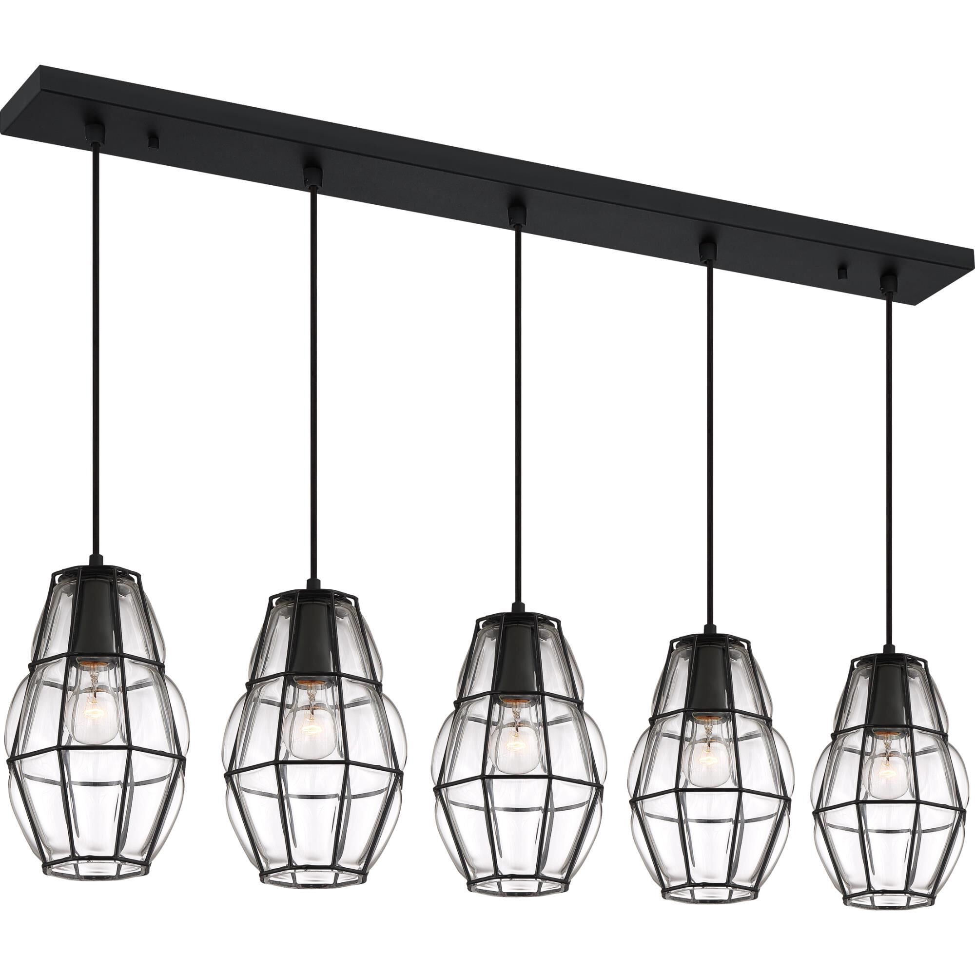 44 Inch 5 Light Linear Suspension Light by Quoizel