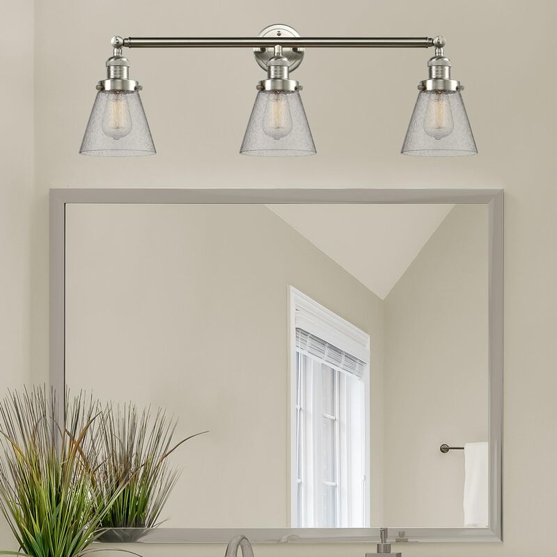 Bruno Marashlian Small Cone 30 Inch 3 Light Bath Vanity Light by Innovations Lighting
