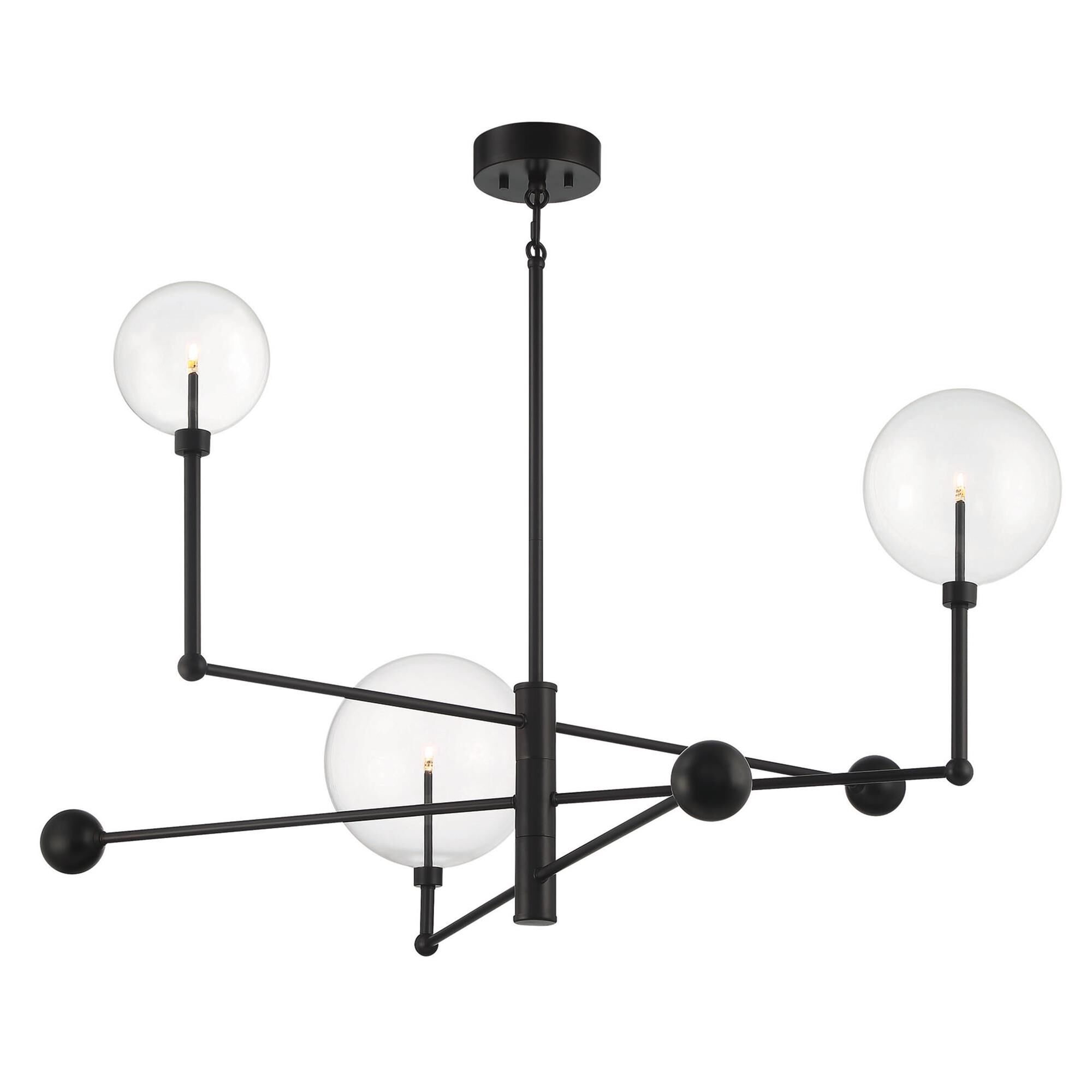 Shown in English Bronze finish and Clear glass