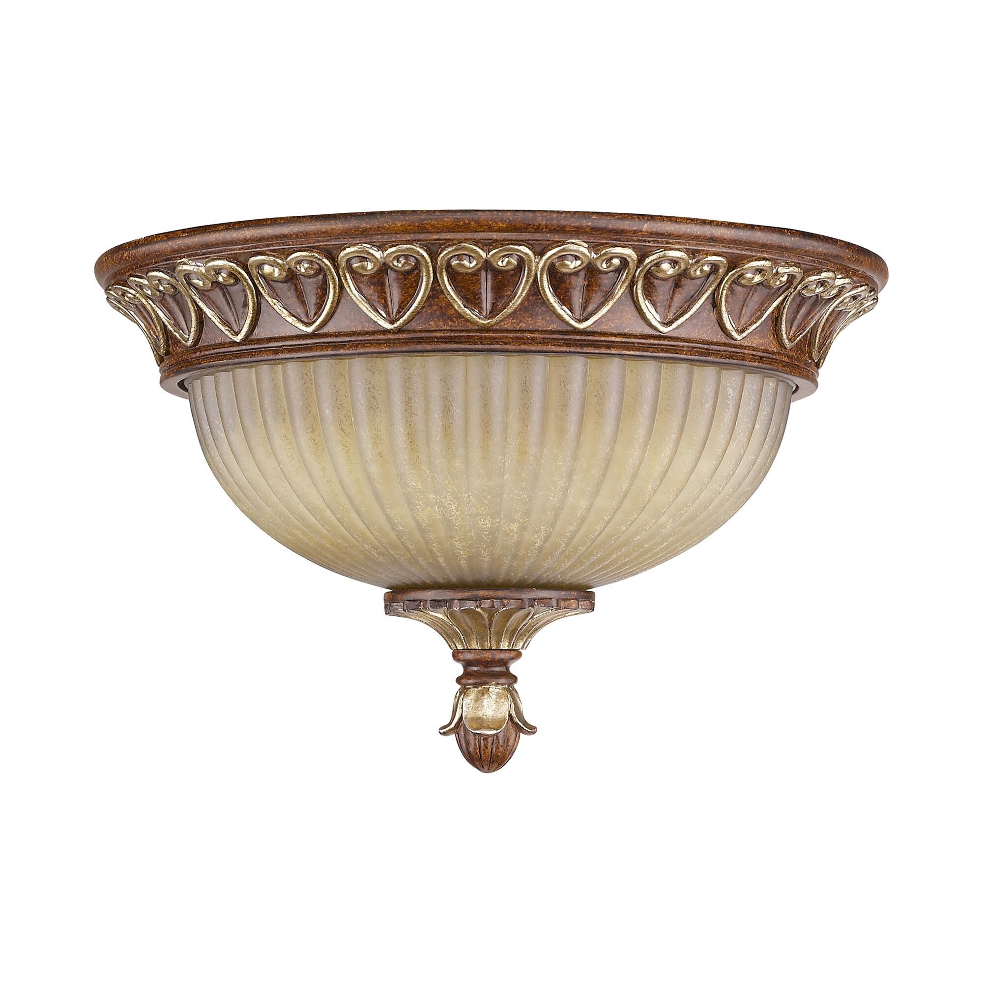 Villa Verona 11 Inch 2 Light Flush Mount by Livex Lighting