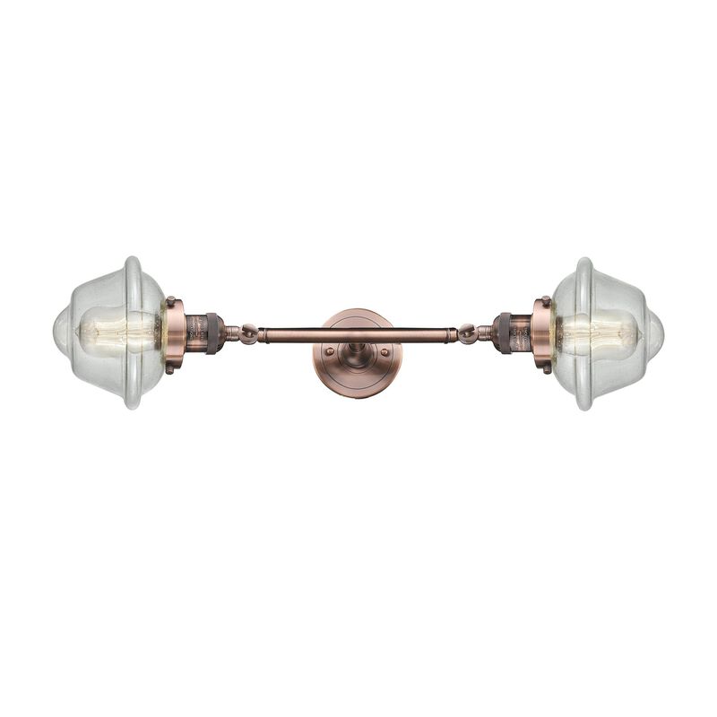 Bruno Marashlian Small Oxford 17 Inch 2 Light Bath Vanity Light by Innovations Lighting