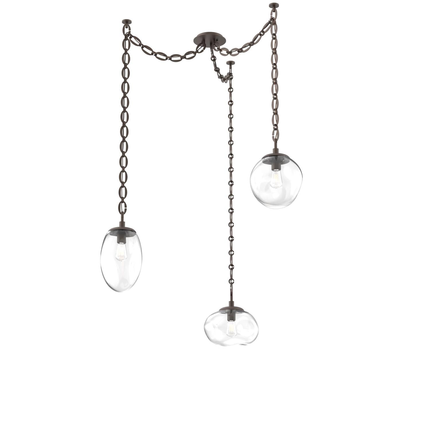 Levi Wilson Cosmos 17 Inch Multi Pendant Light by Hammerton Studio