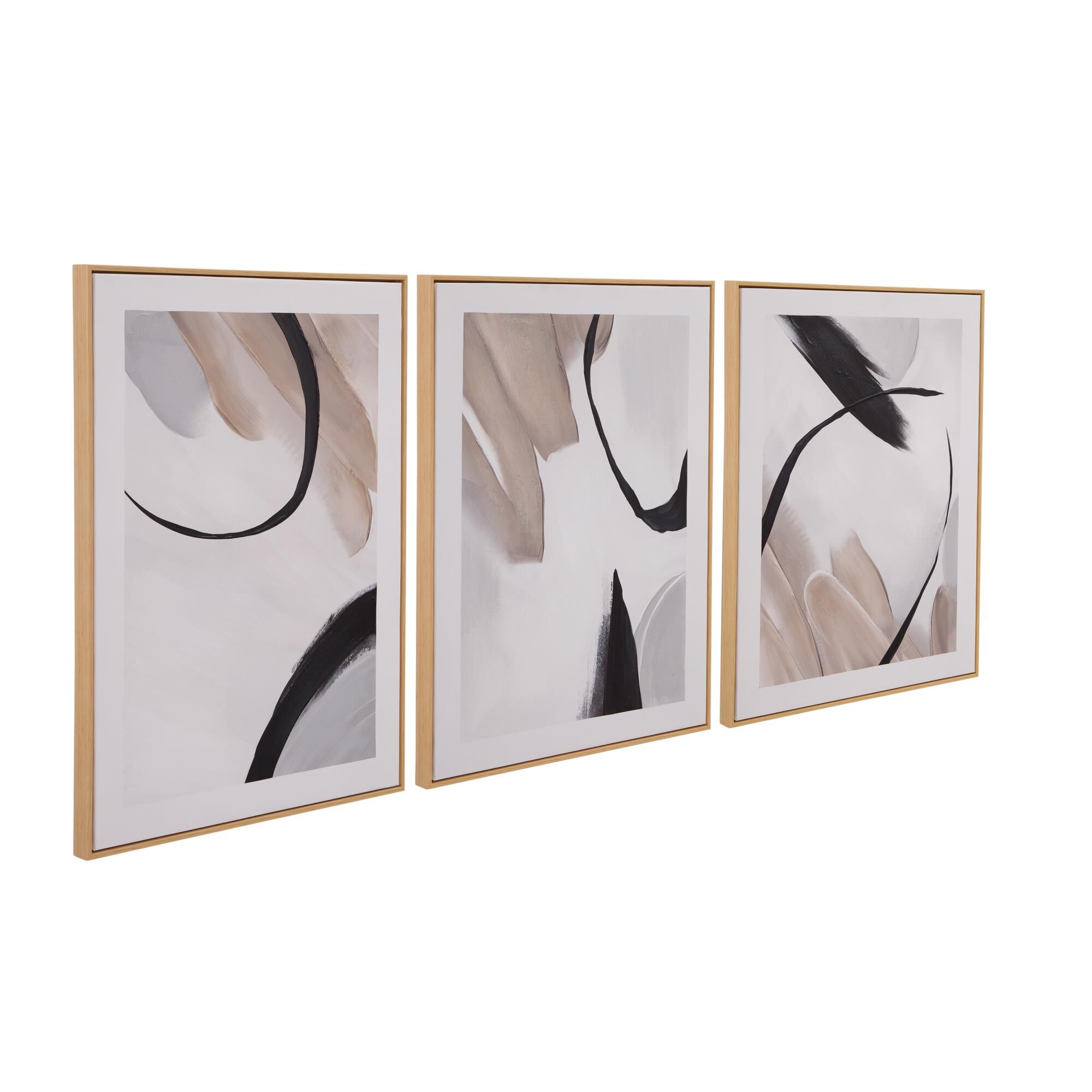 Eartha 24 Inch Painting Set of 3 by Bassett Mirror Company