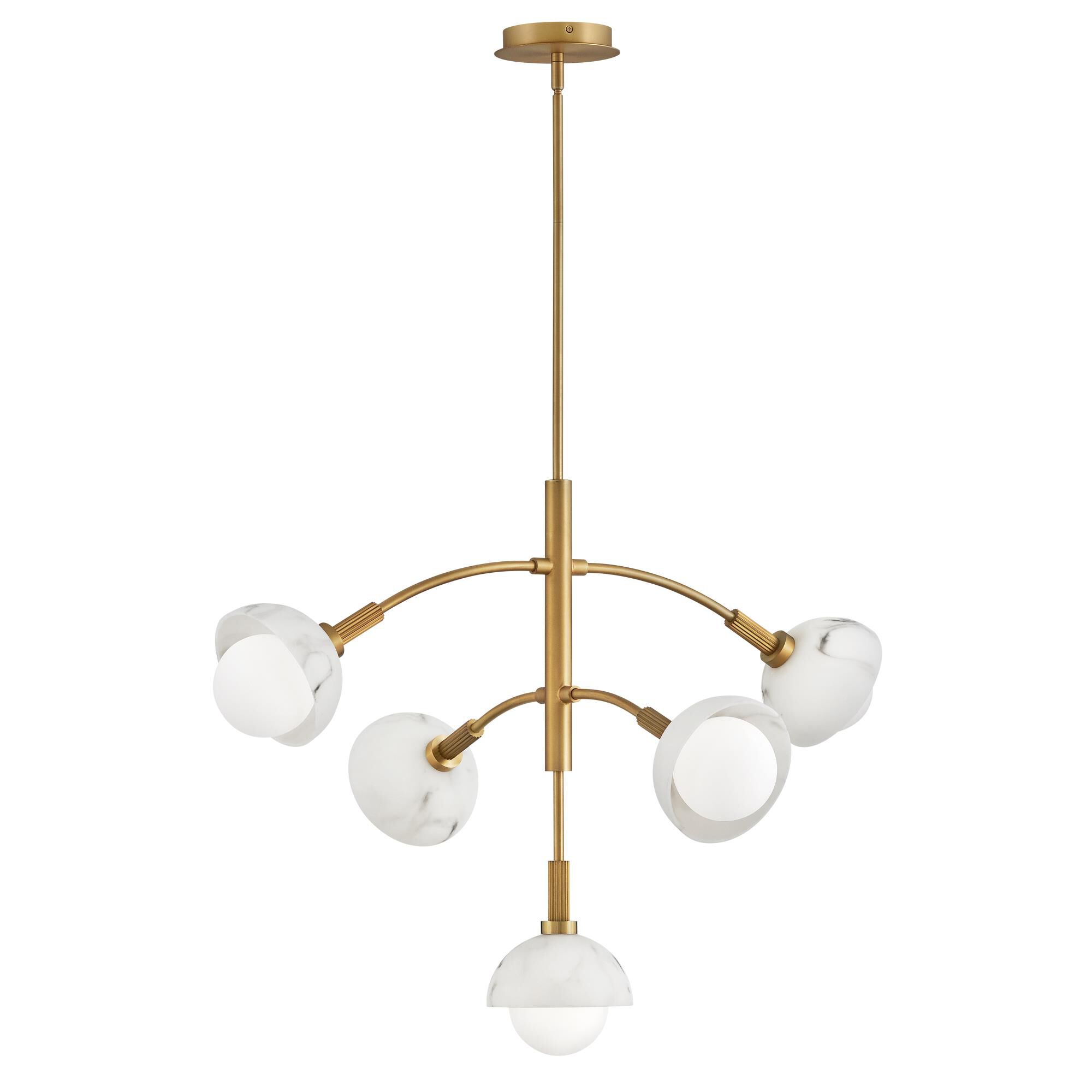 Phoebe 33 Inch 5 Light LED Chandelier by Fredrick Ramond