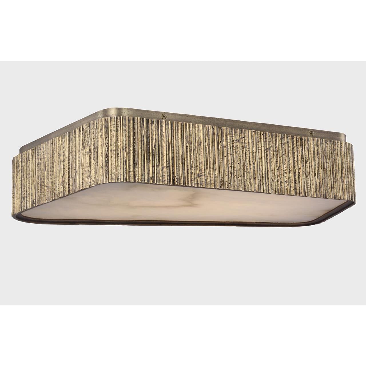 Shown in Ridged Tombac finish and Alabaster shade