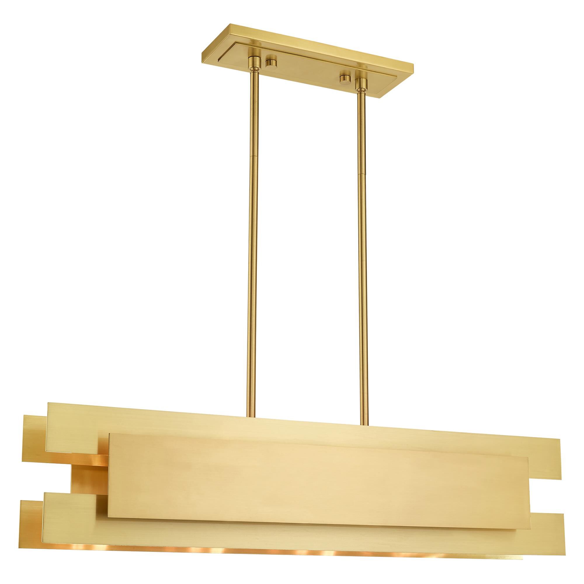 Shown in Satin Brass finish and Satin Brass Solid Brass shade