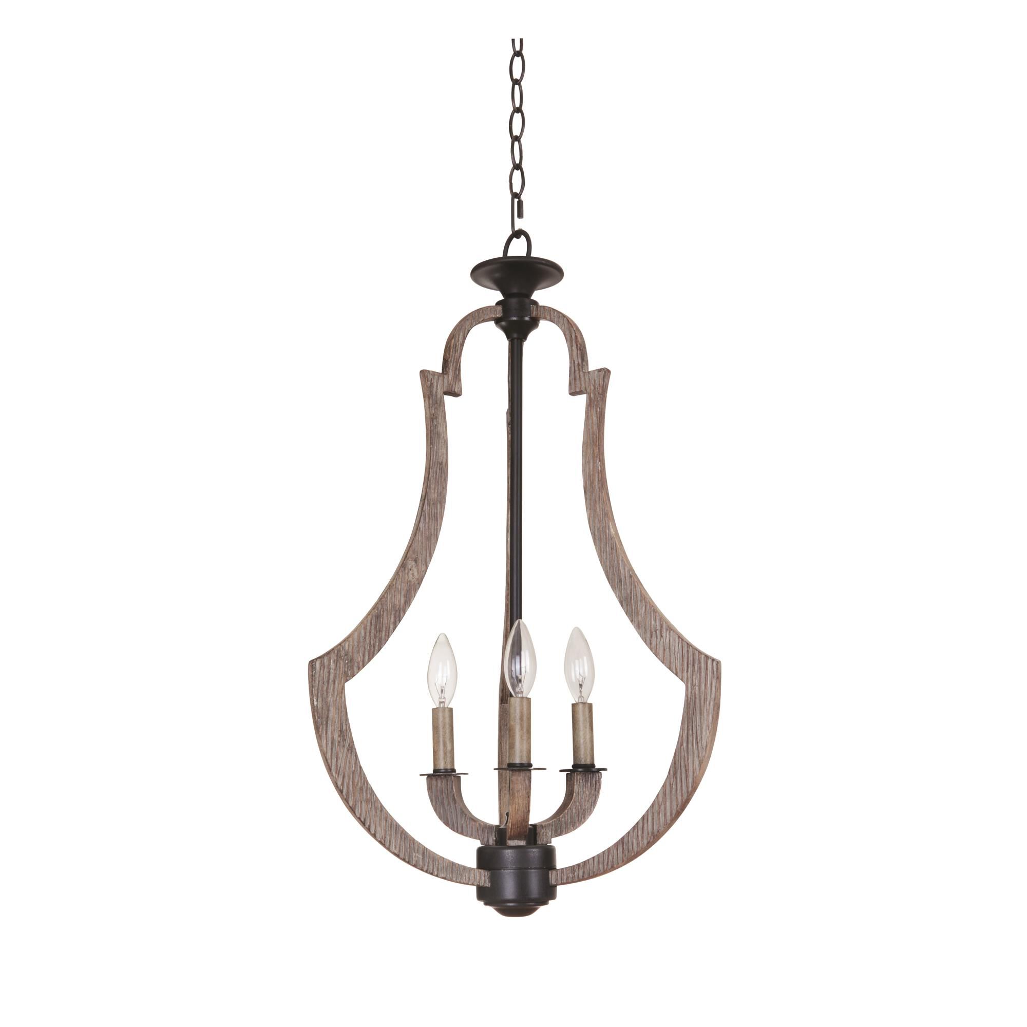 Shown in Weathered Pine/Bronze finish