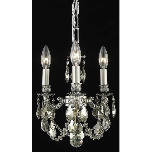 Lillie 10 Inch 3 Light Mini Chandelier by Elegant Lighting