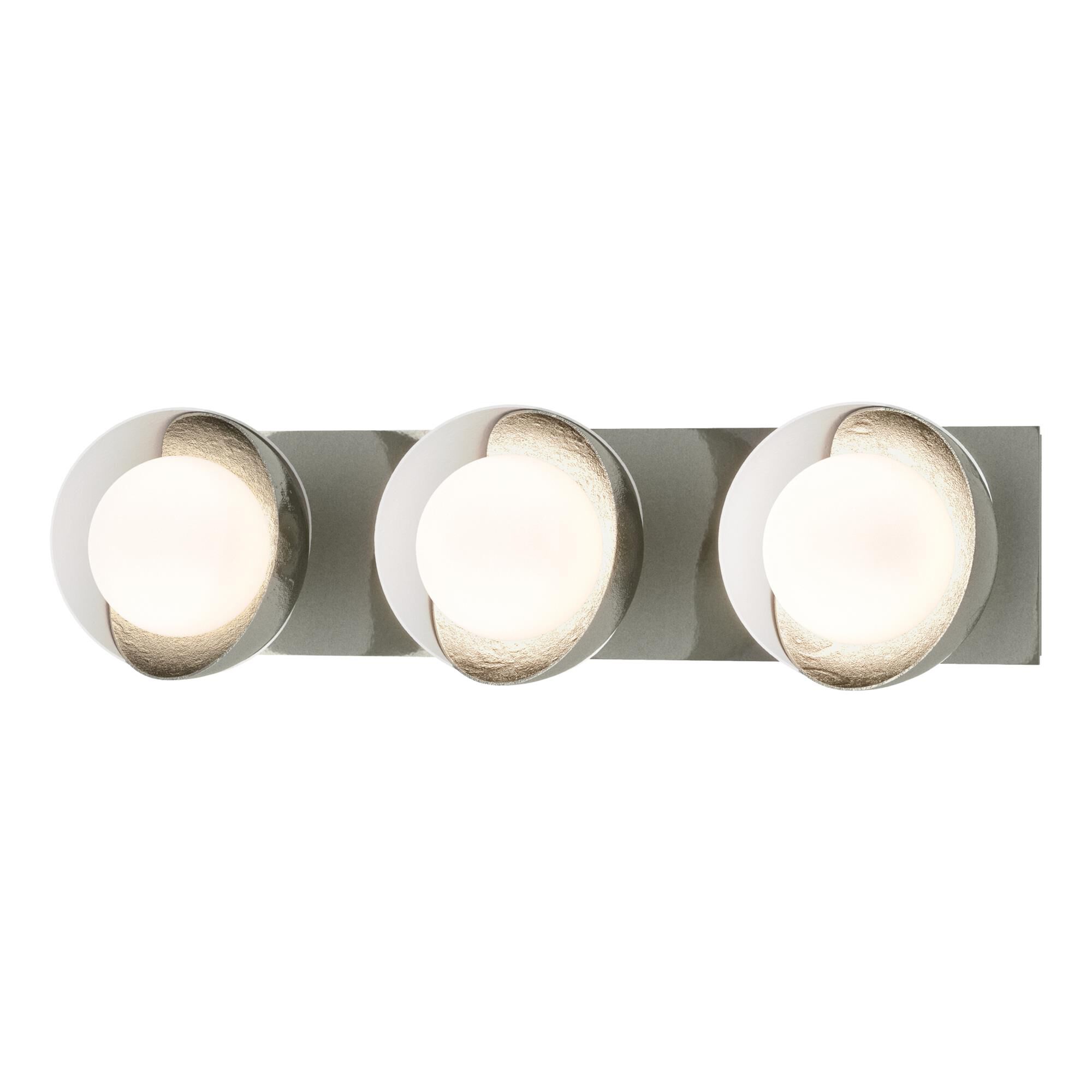 Shown in Sterling finish and Opal glass