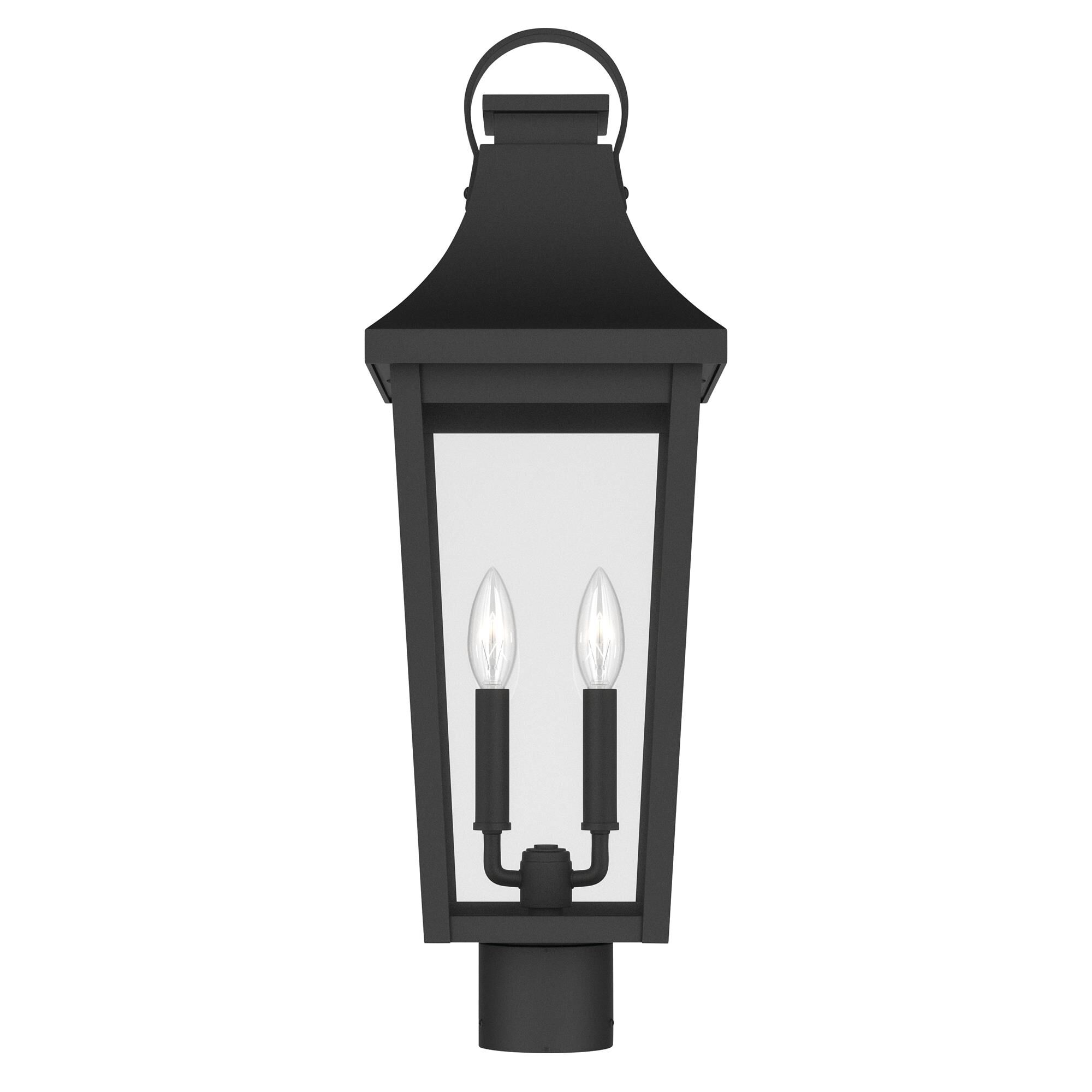 Shown in Textured Black finish and Clear glass