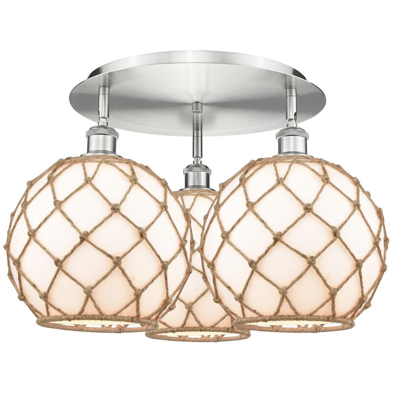 Bruno Marashlian Farmhouse Rope 22 Inch Flush Mount by Innovations Lighting