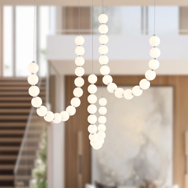 Ryan Pauly Akoya 11 Inch Multi Light Pendant by Alora Lighting