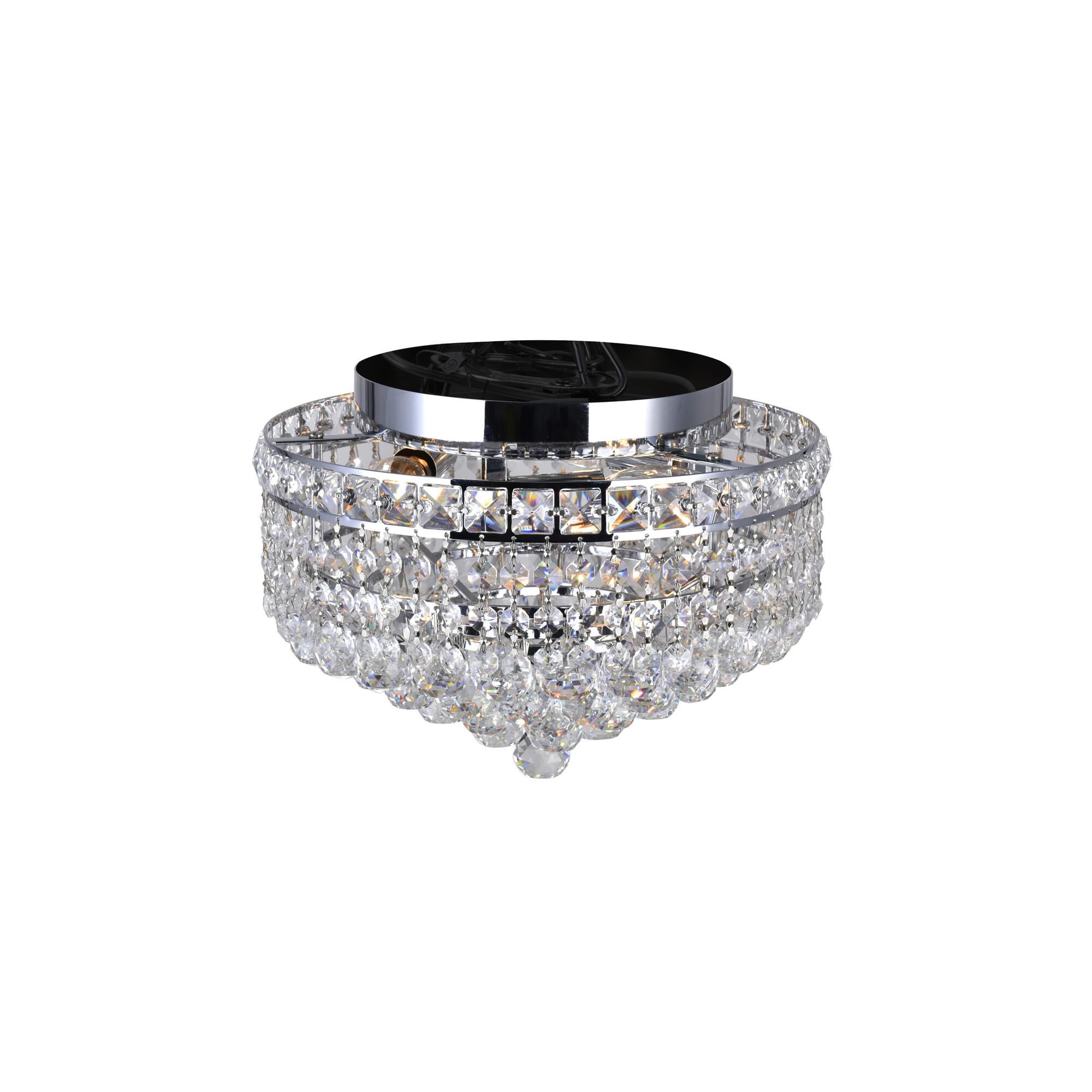 Shown in Chrome finish and K9 Clear crystal