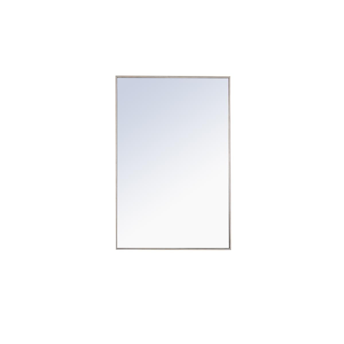 Shown in Silver finish and Clear Mirror Beveled glass