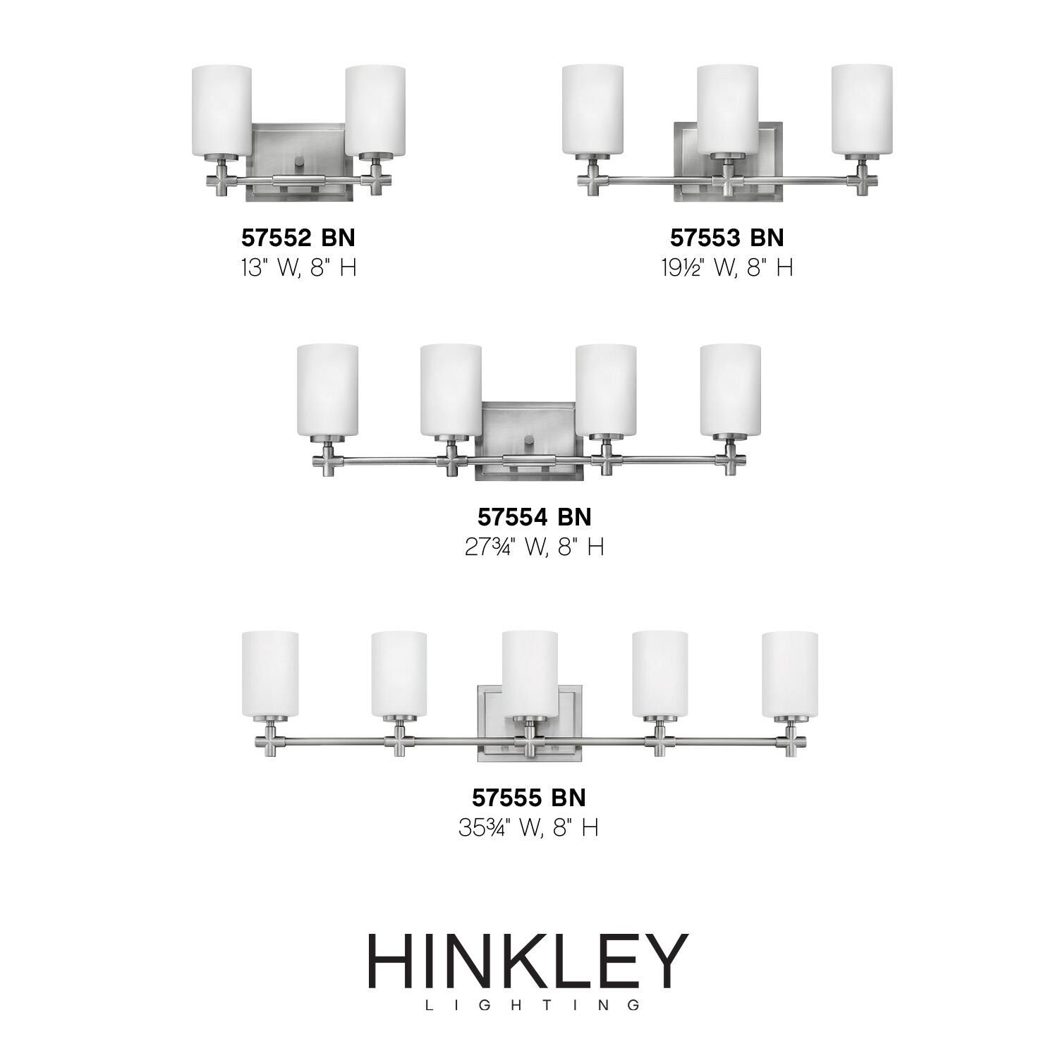 Laurel 13 Inch 2 Light Bath Vanity Light by Hinkley Lighting