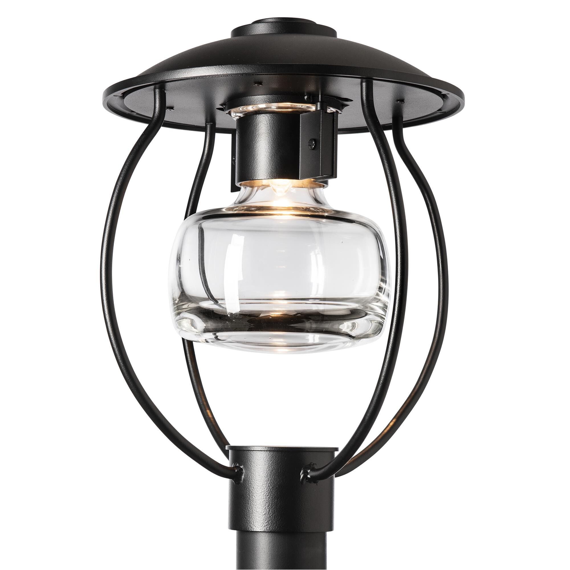 Shown in Coastal Black finish and Clear glass