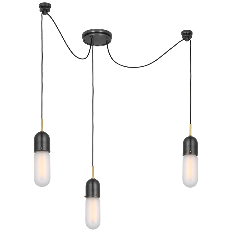 Thomas O'Brien Junio 8 Inch 3 Light LED Multi Light Pendant by Visual Comfort Signature Collection