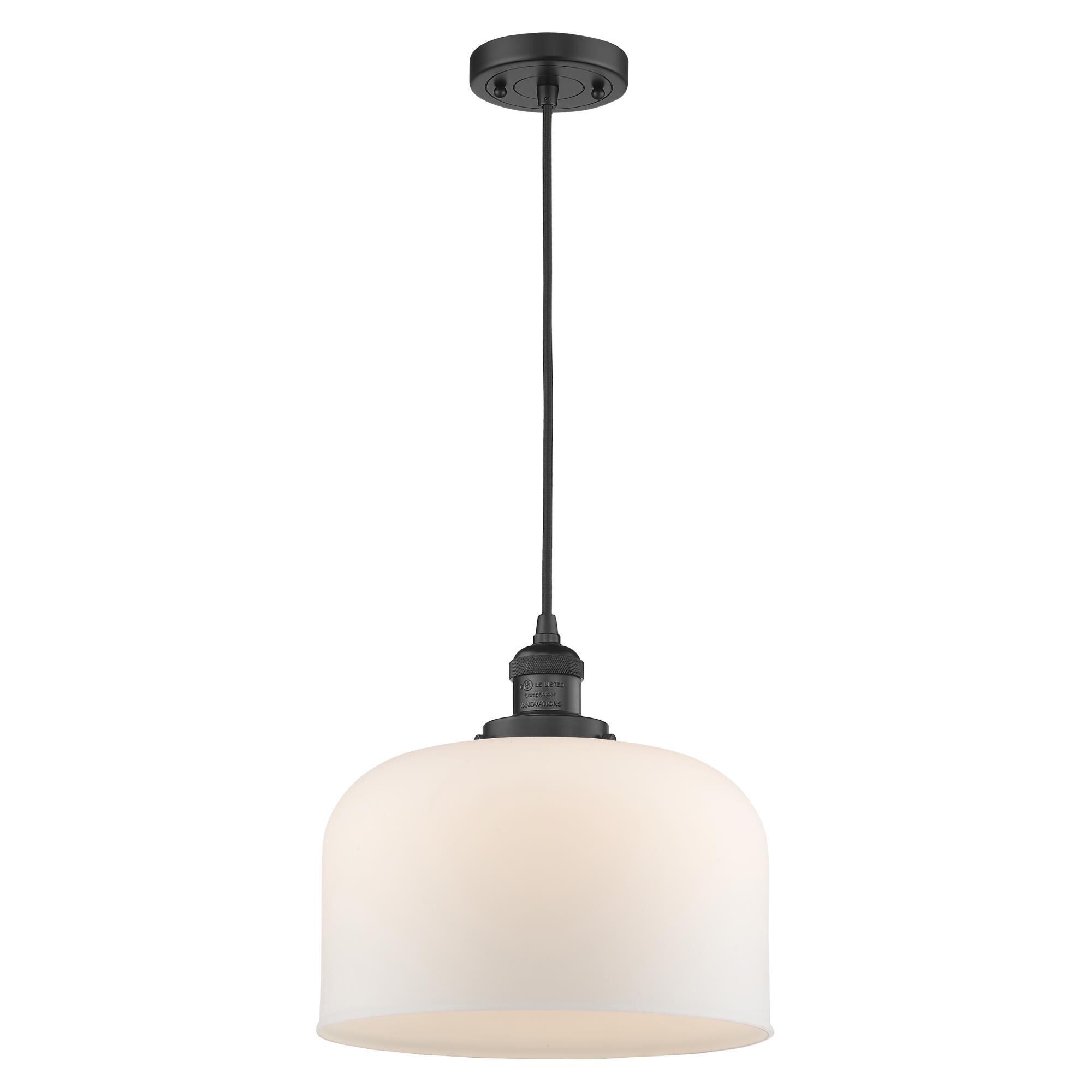 Shown in Matte Black finish and Frosted glass