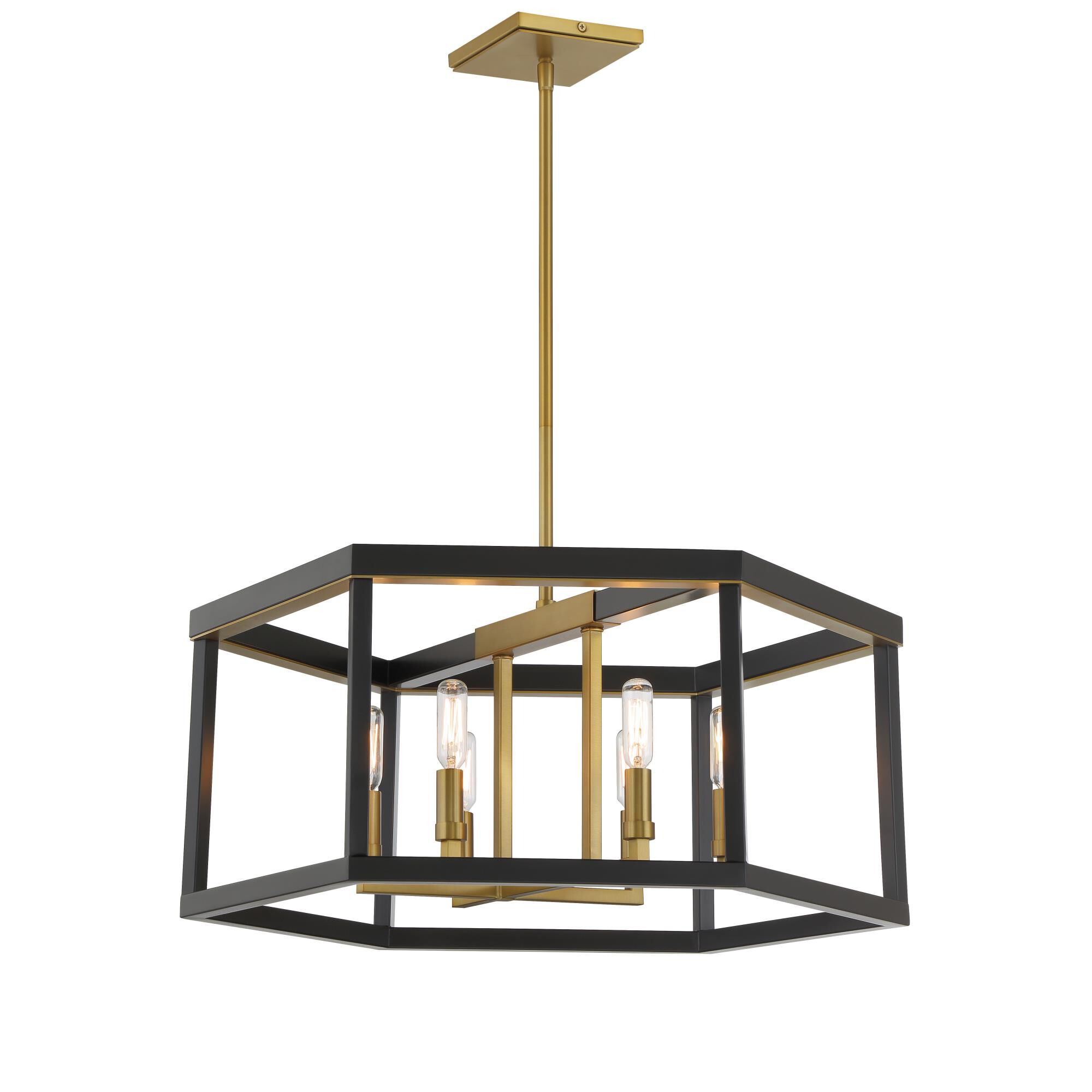 Shown in Coal and Soft Brass finish