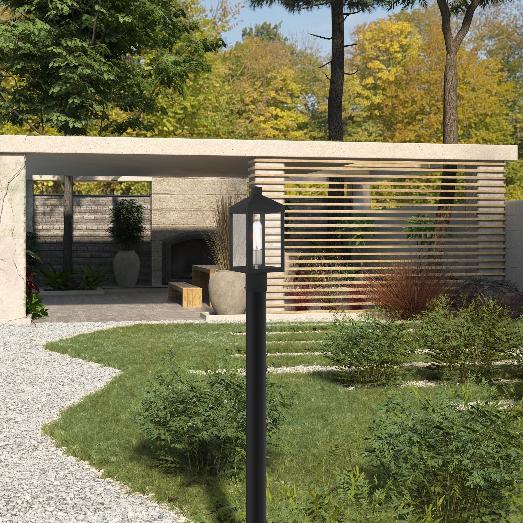 Shown in Scandinavian Gray finish and Clear glass