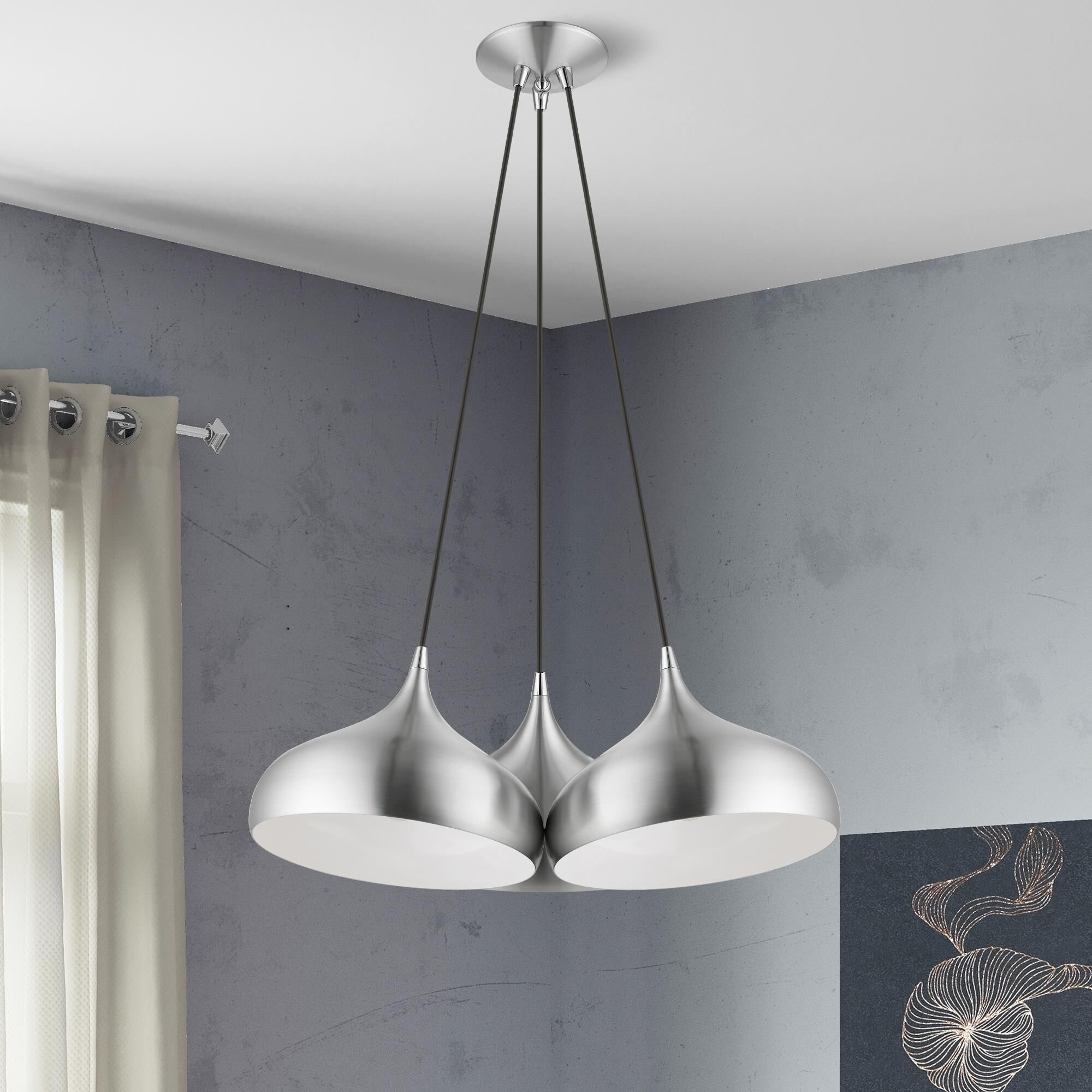 Amador 3 Light Multi Light Pendant by Livex Lighting