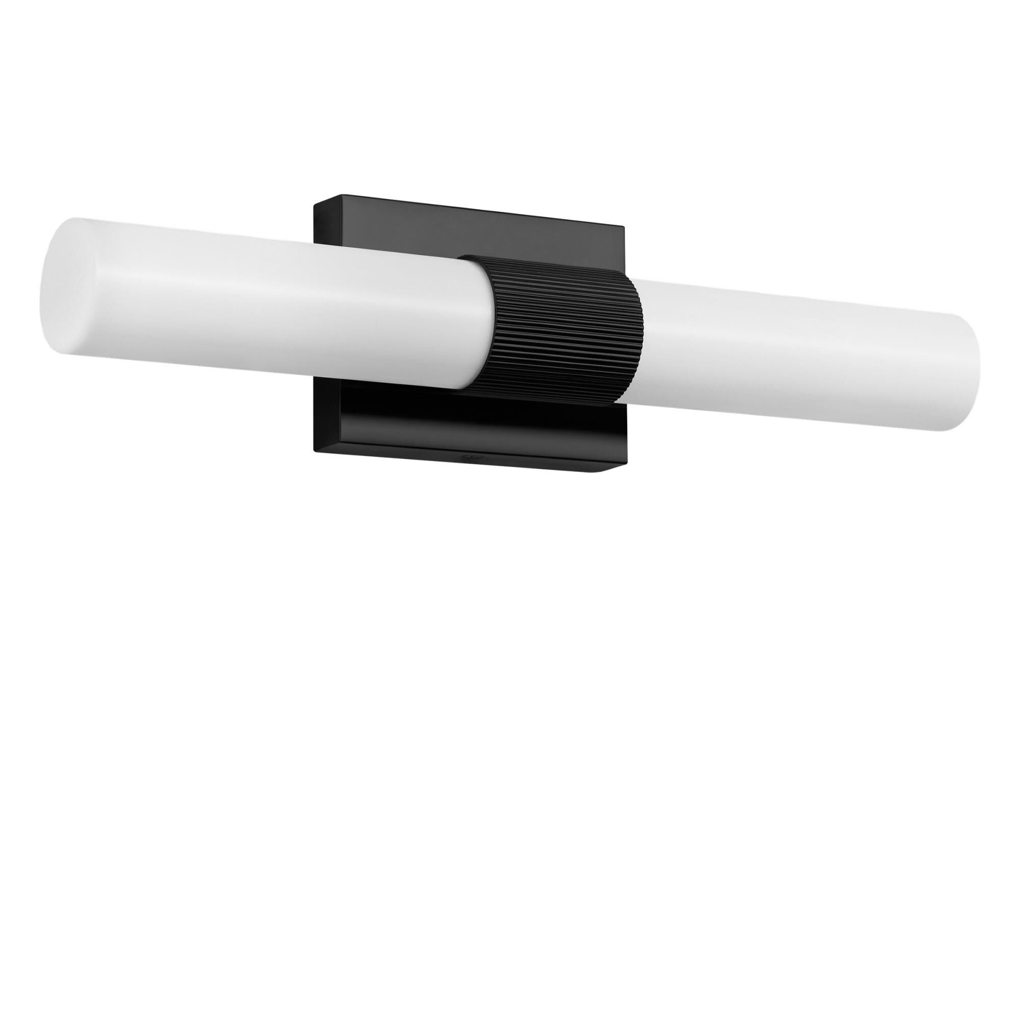 Shown in Midnight Black finish and White Acrylic shade