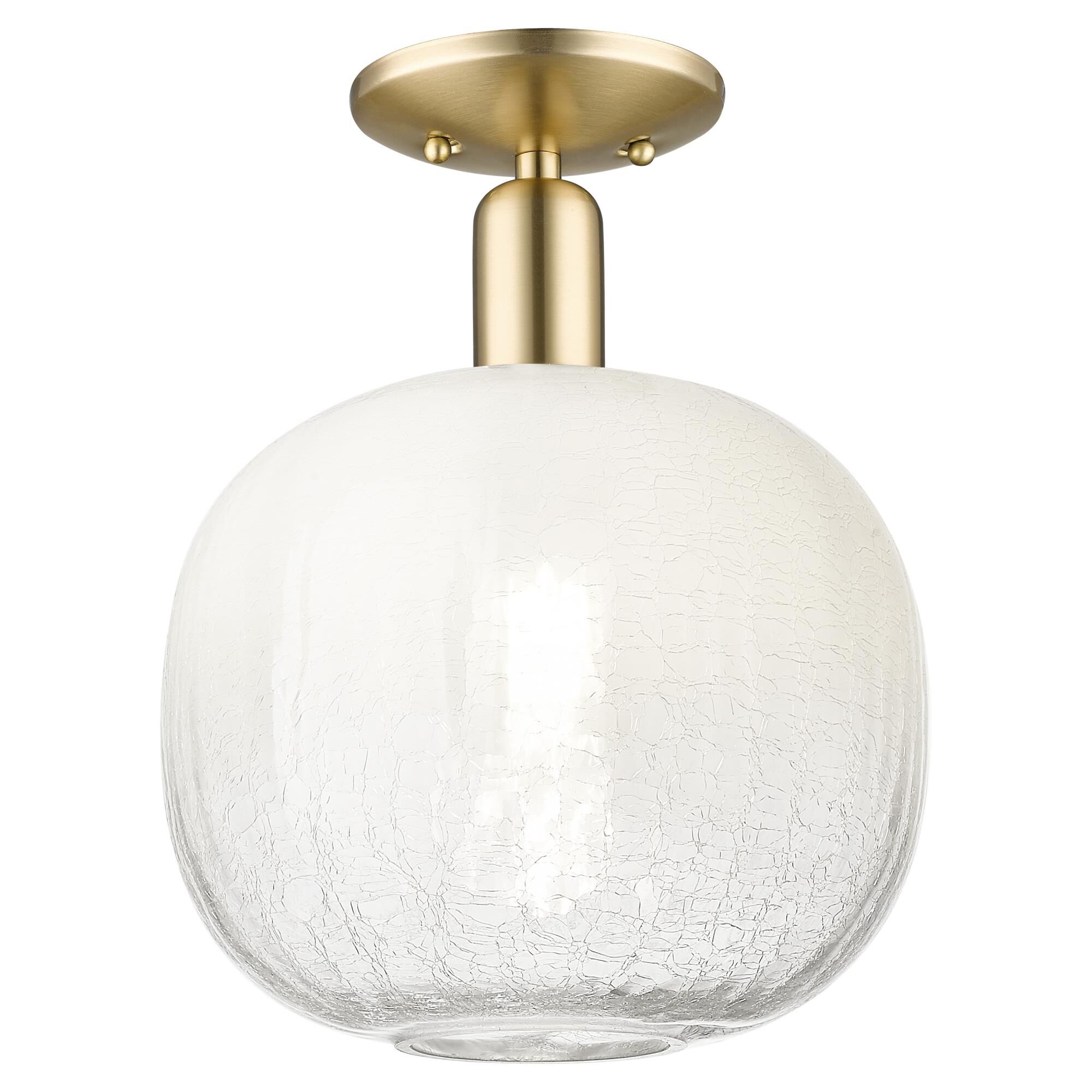 Shown in Champagne Bronze finish and Opal glass