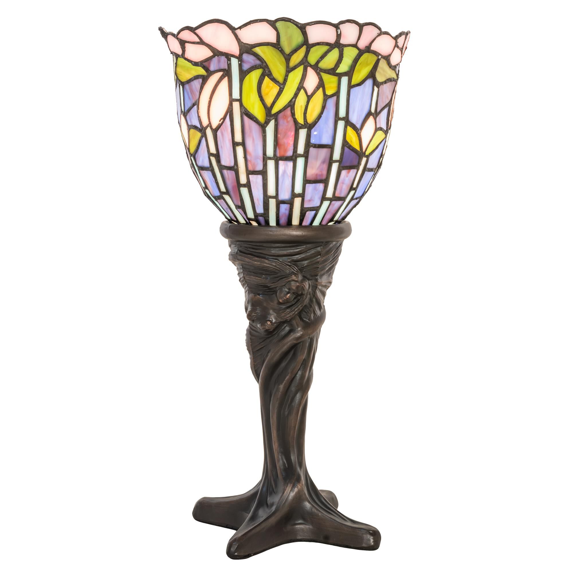 Tiffany Flowering Lotus 16 Inch Table Lamp by Meyda Lighting