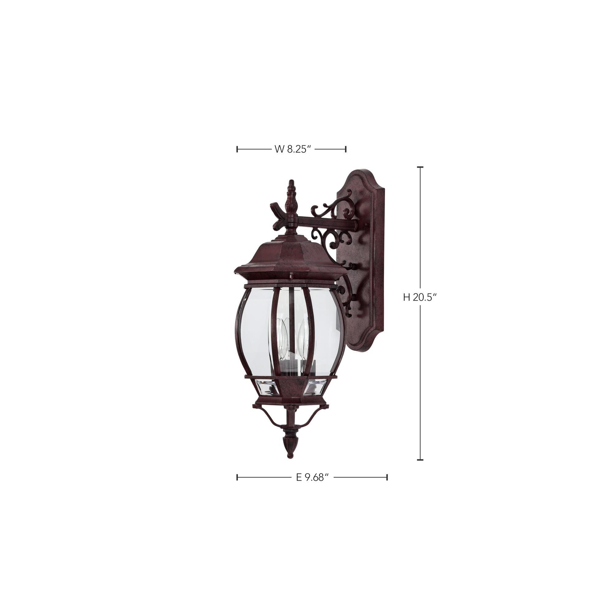 Central Park 23 Inch Tall 3 Light Outdoor Wall Light by Nuvo Lighting