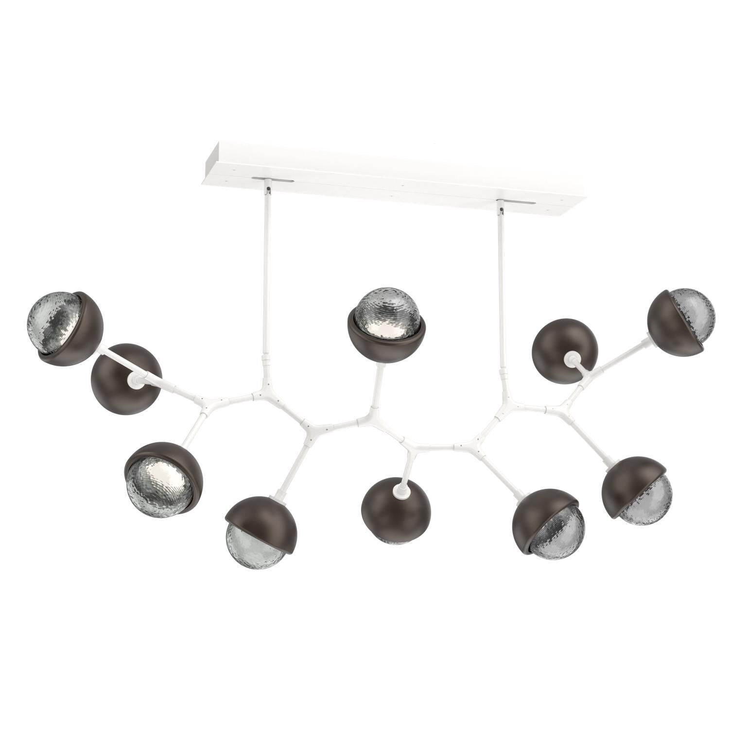 Levi Wilson Cabochon 56 Inch Linear Suspension Light by Hammerton Studio