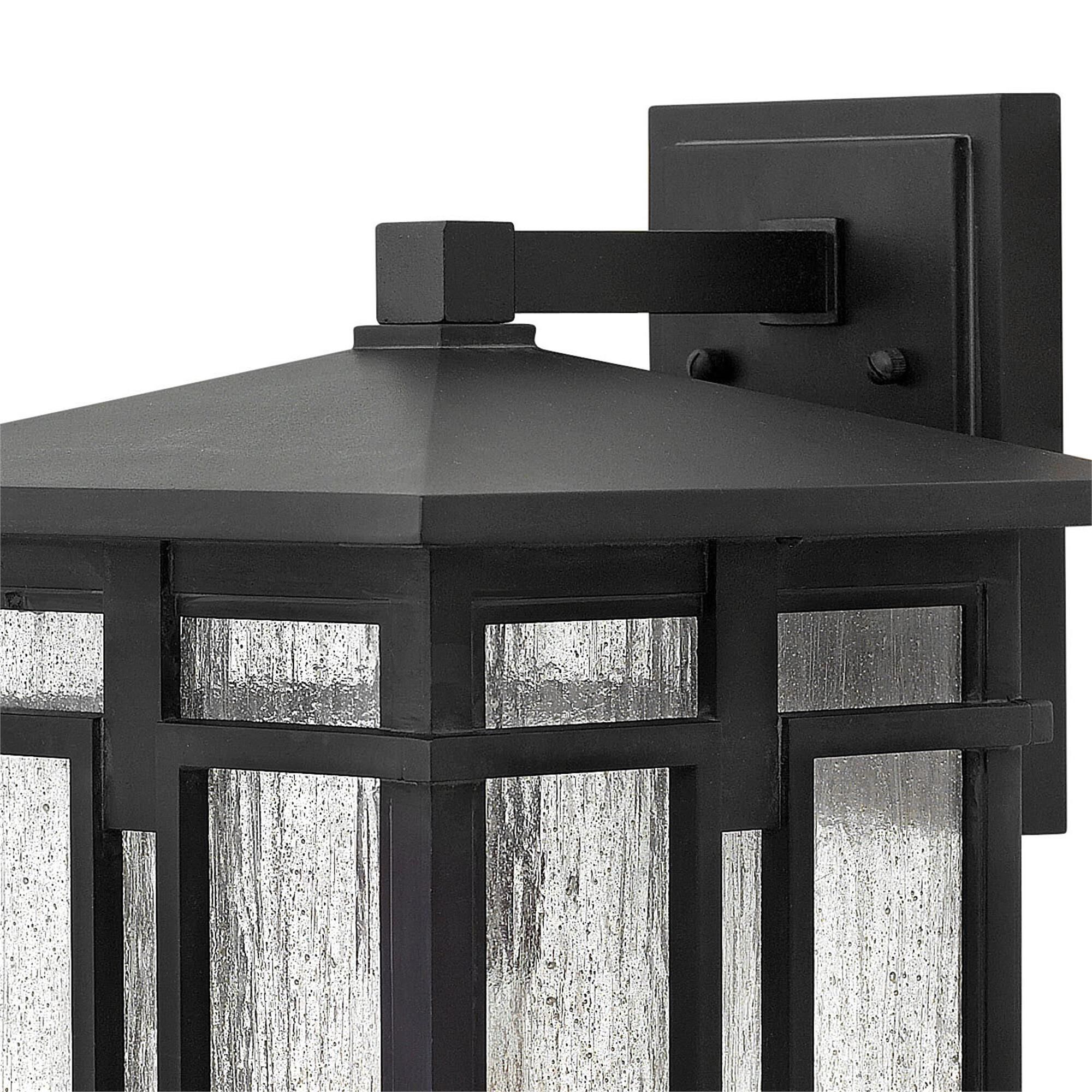 Shown in Museum Black finish and Clear Seedy glass