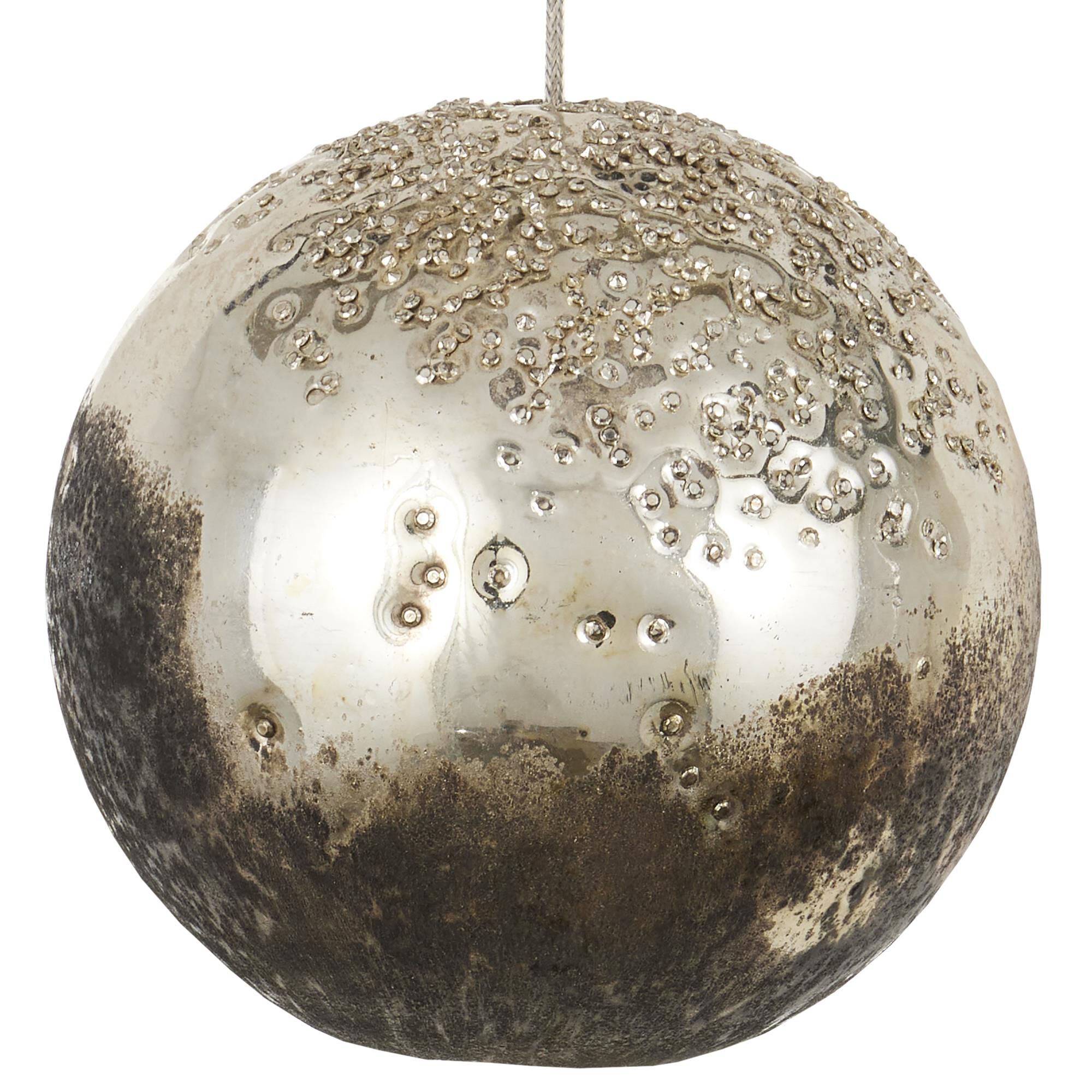 Shown in Antique Silver/Antique Gold/Matte Charcoal/Silver finish and Antique Gold/Black/Glass shade