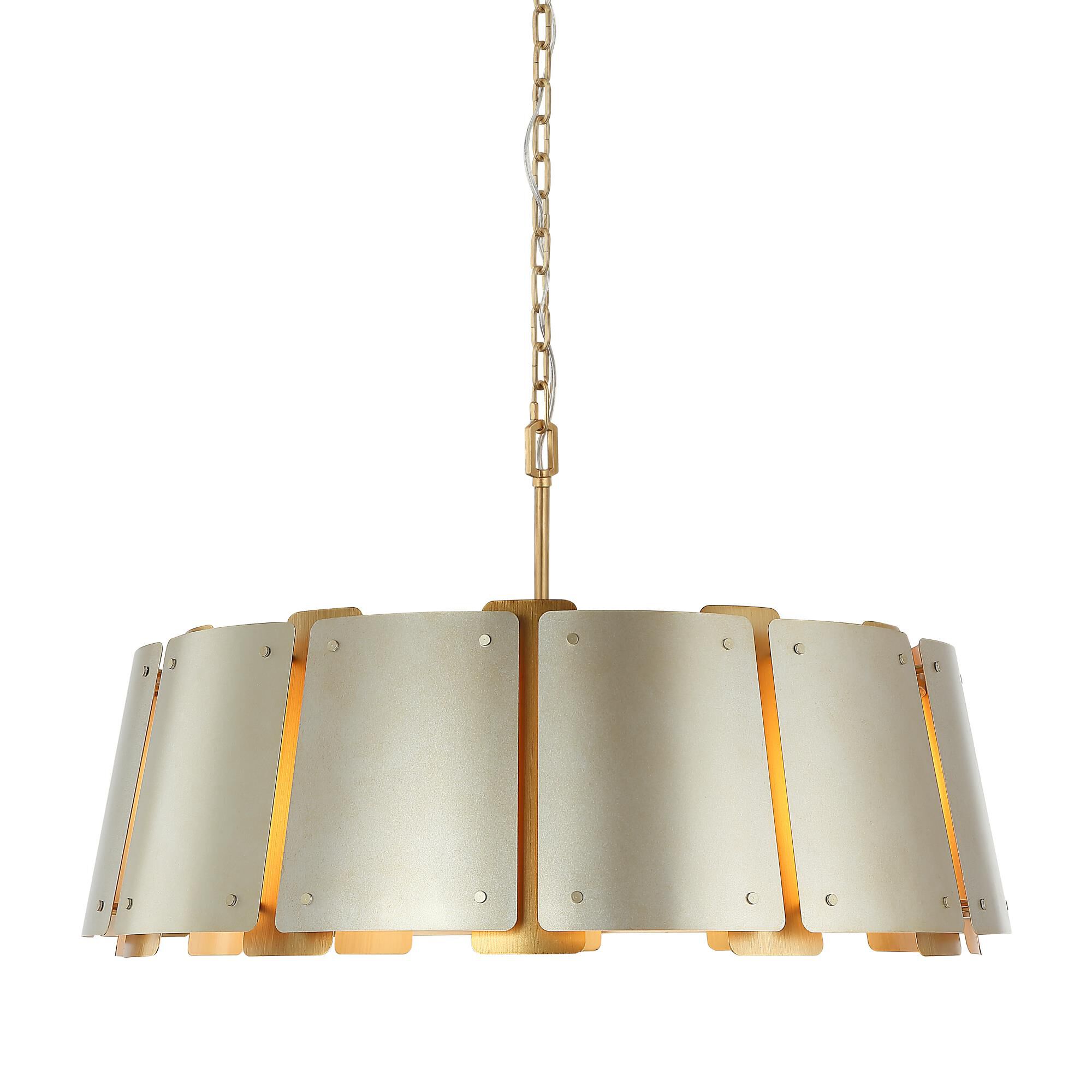 Shown in Gold and Brass finish and Gold shade