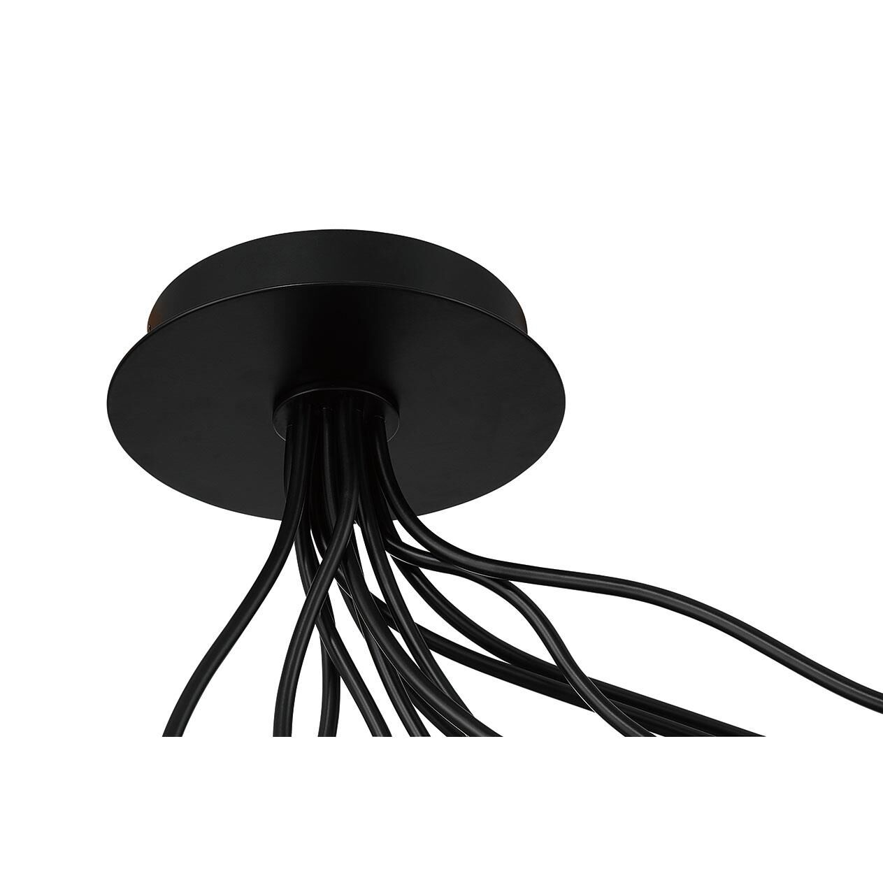 Shown in Matte Black finish and Opal Etched glass